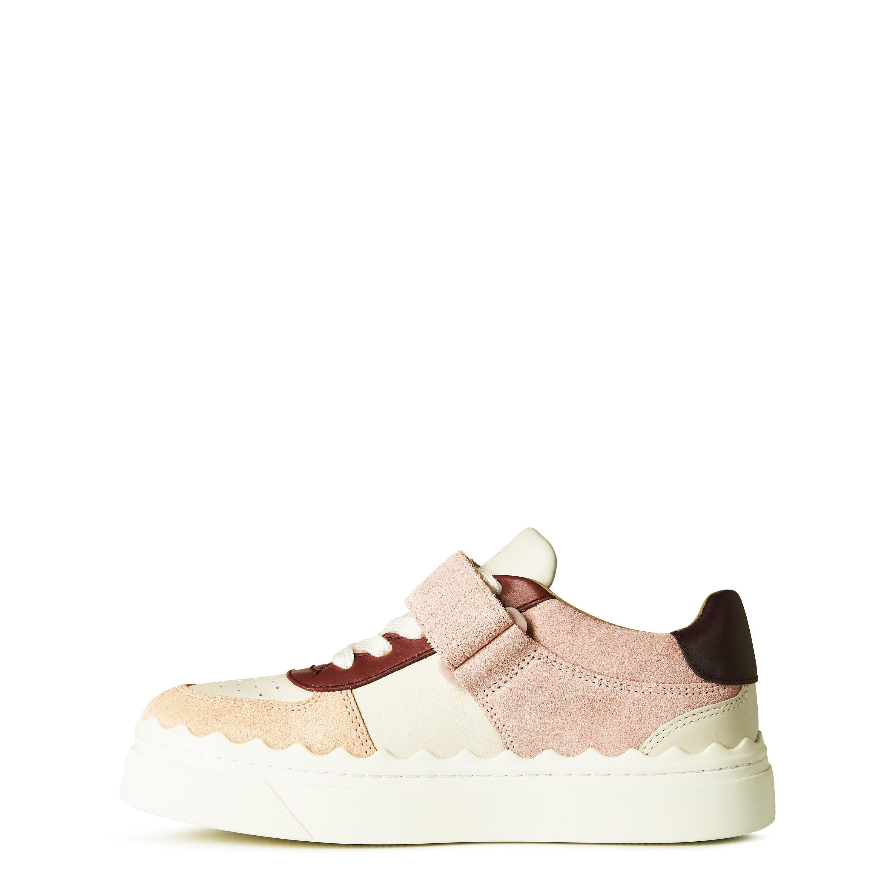 Purp/Beige - Chloe - Women's Lauren Court Trainers - 3