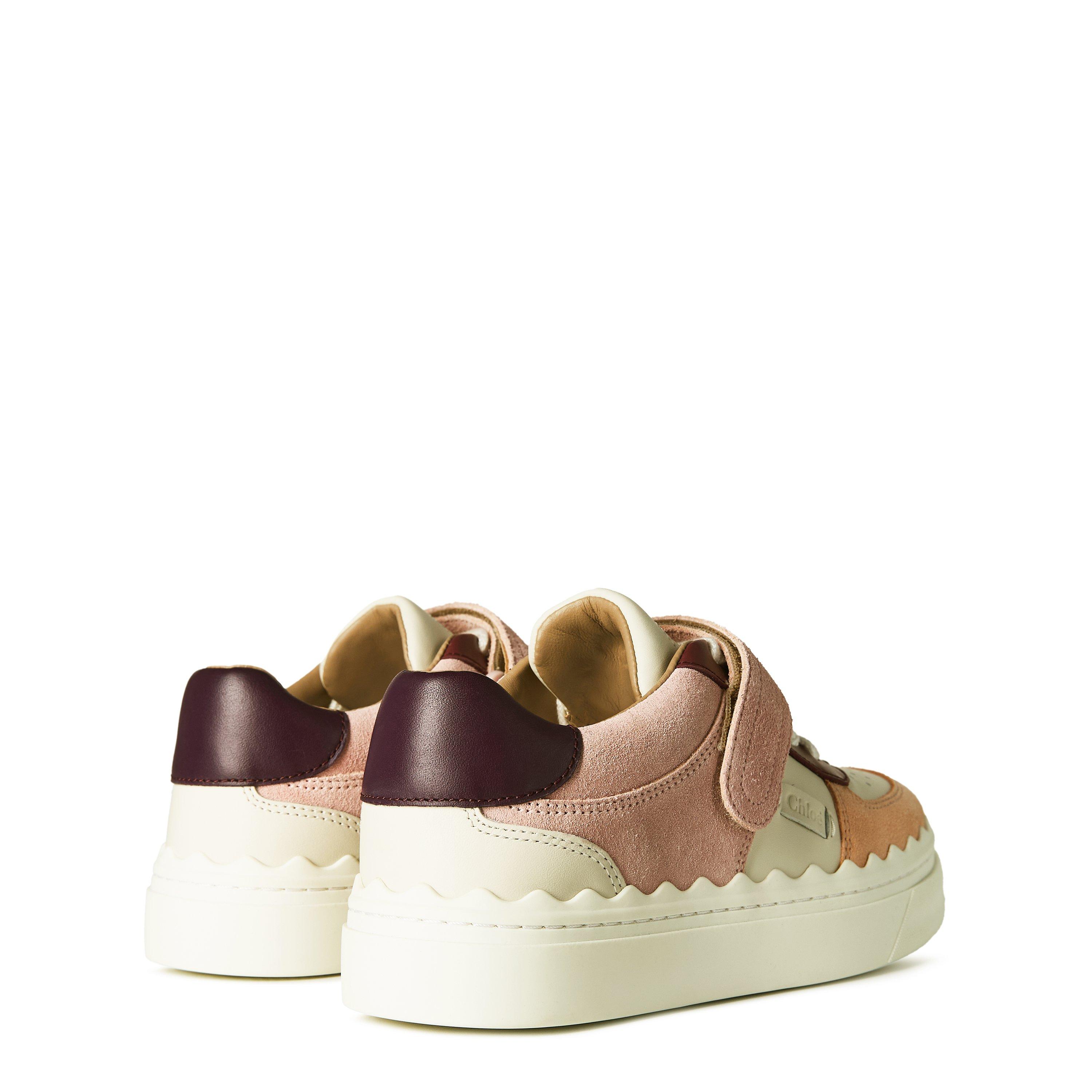Purp/Beige - Chloe - Women's Lauren Court Trainers - 4