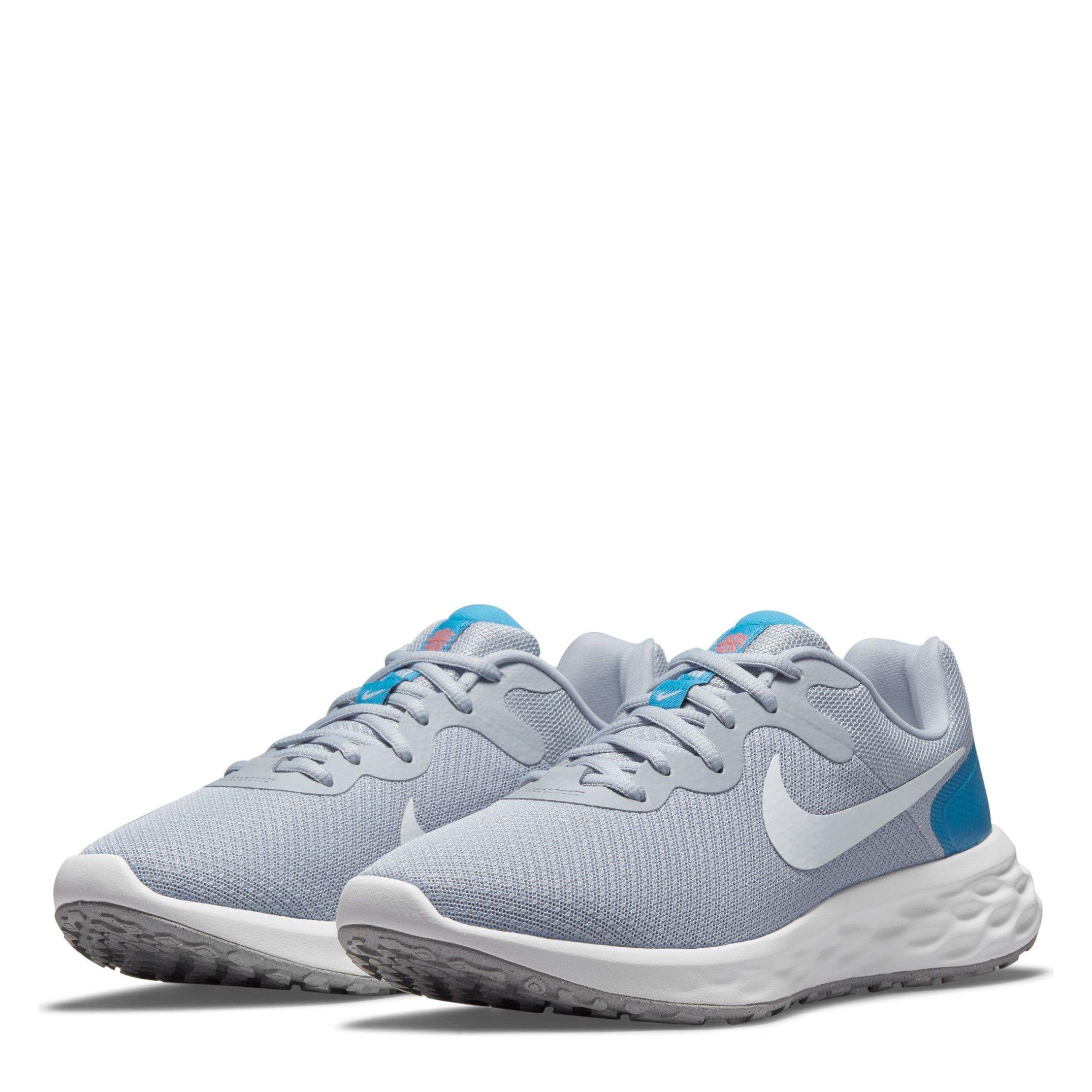 Siva/Siva/Plava - Nike - Revolution 6 Road Running Shoes Mens - 3
