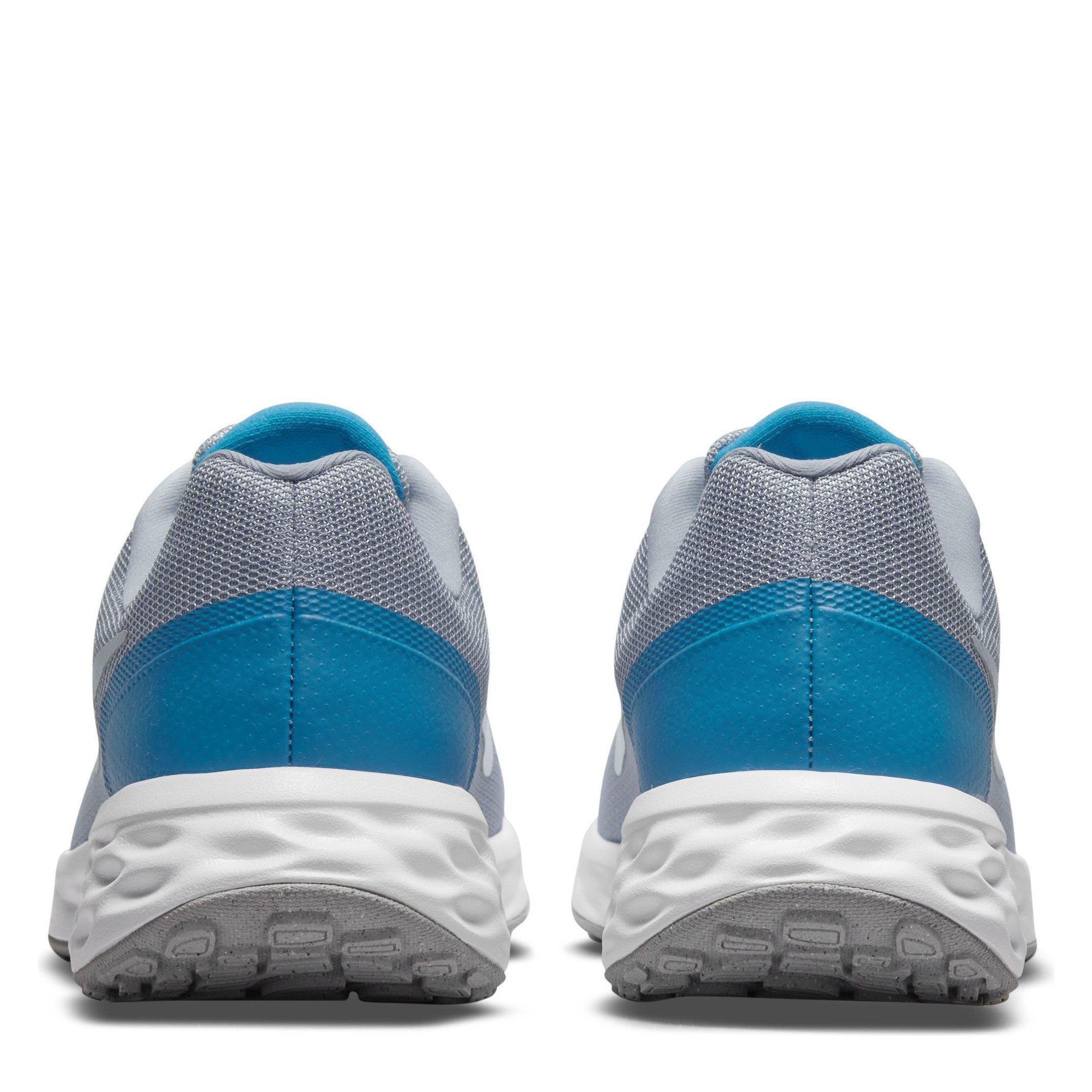 Siva/Siva/Plava - Nike - Revolution 6 Road Running Shoes Mens - 4