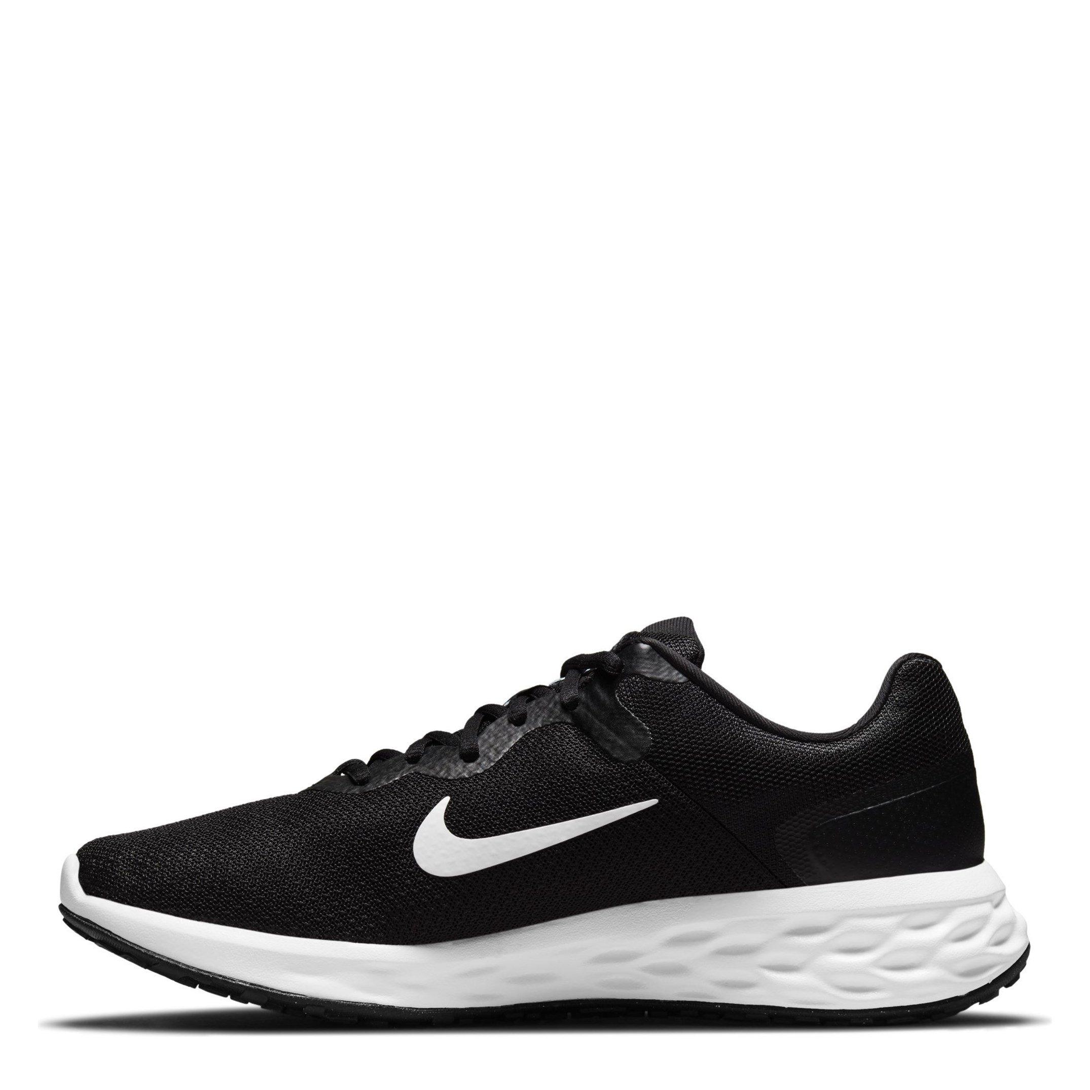 Negro/Blanco - Nike - Revolution 6 Road Running Shoes Mens - 2