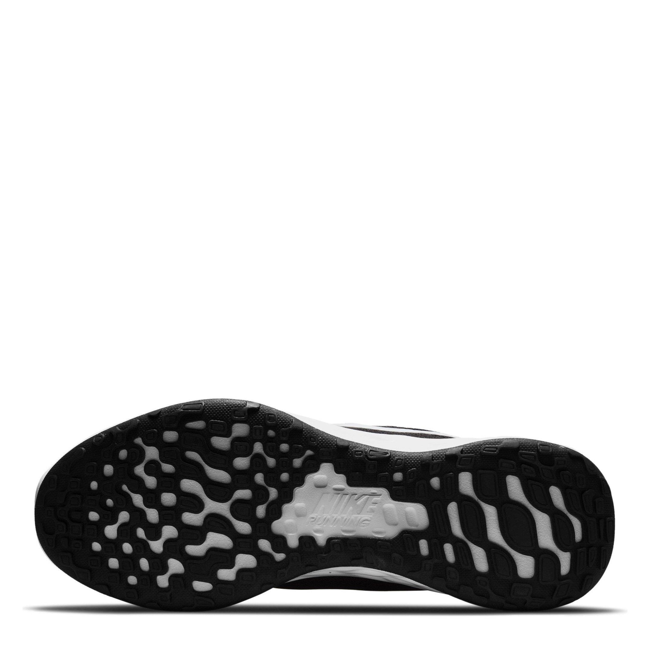 Negro/Blanco - Nike - Revolution 6 Road Running Shoes Mens - 6