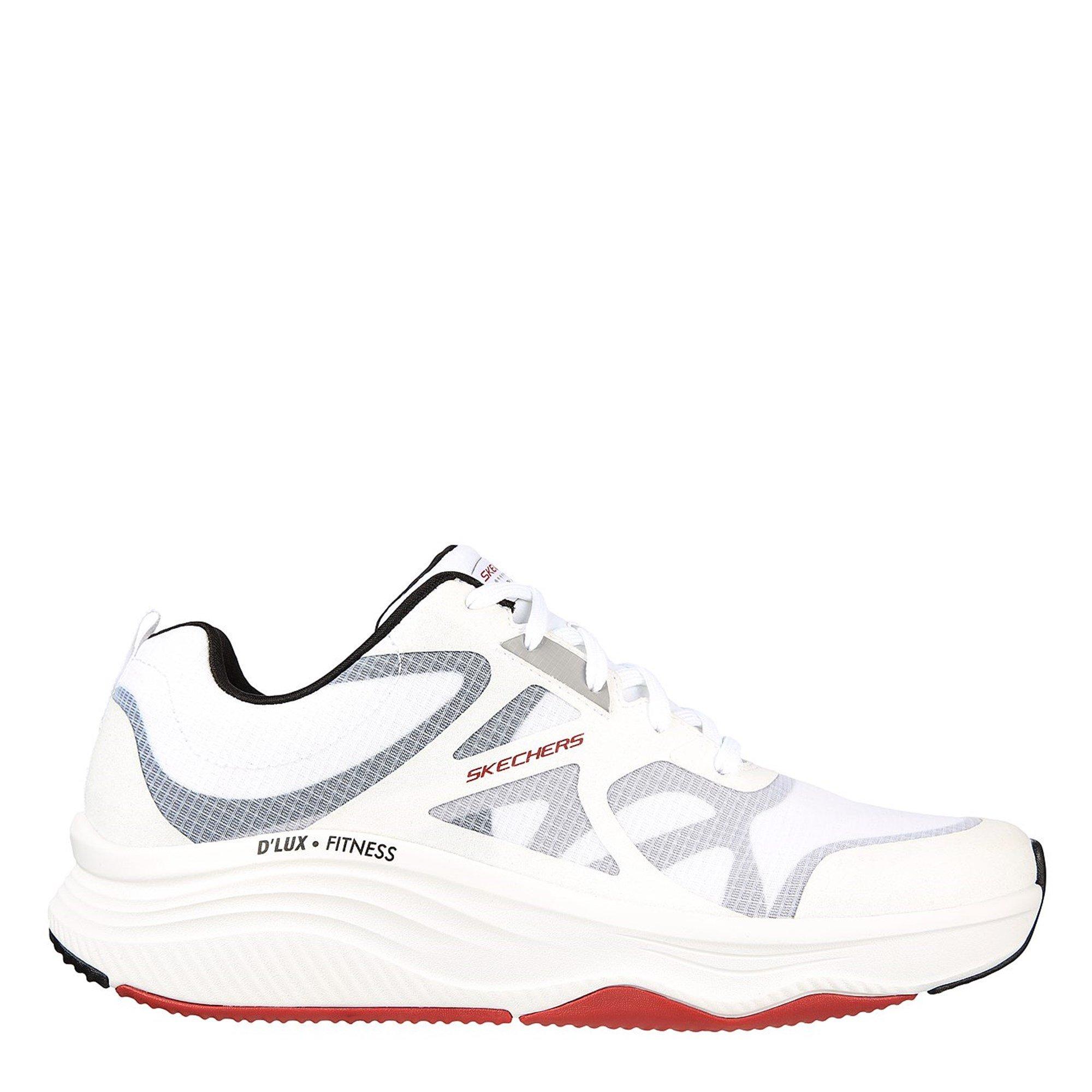 White/Black/Red - Skechers - Sketchers Mens D'lux Fit Trainers - 1