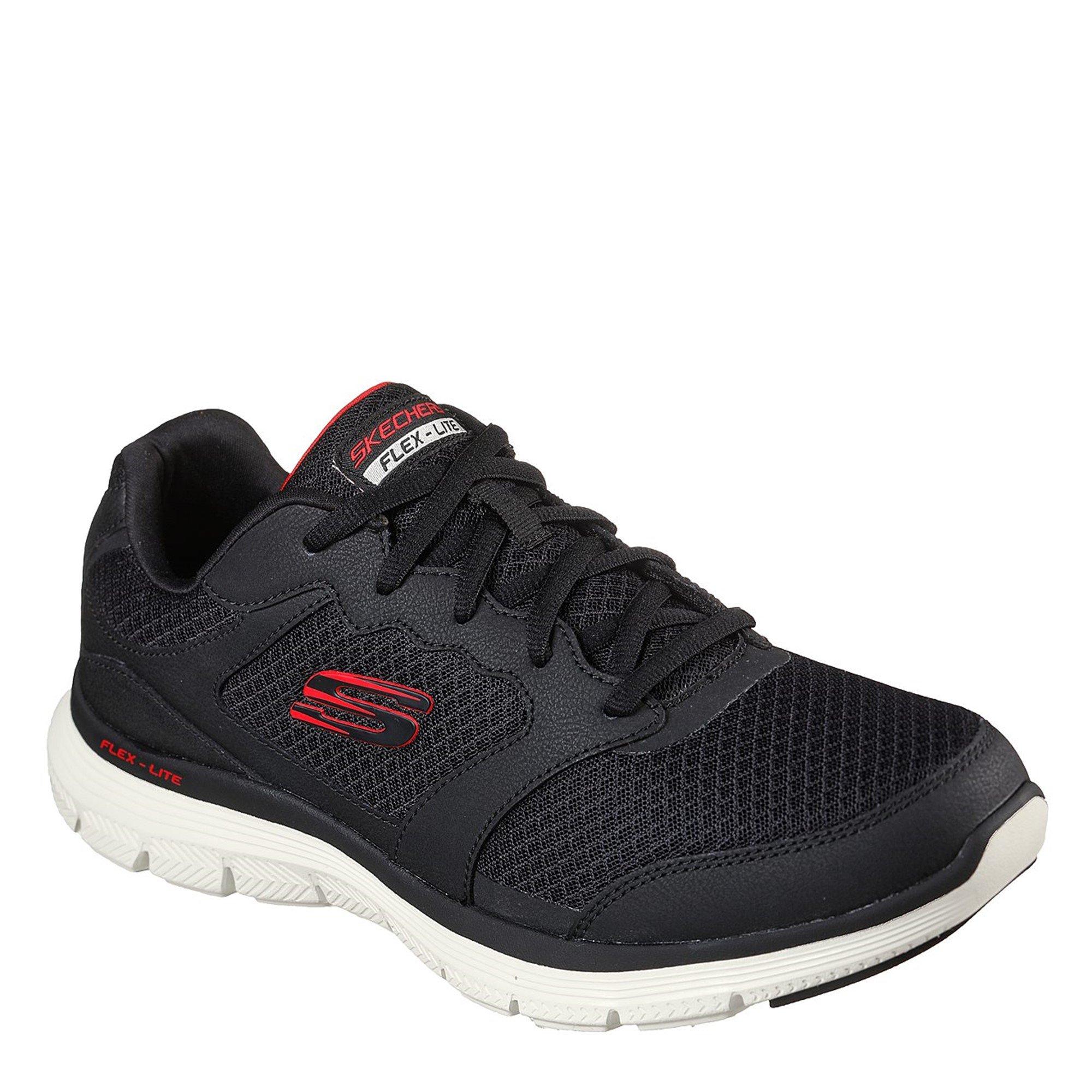Noir/Rouge - Skechers - Flex Advance 4.0 Sneakers - 3