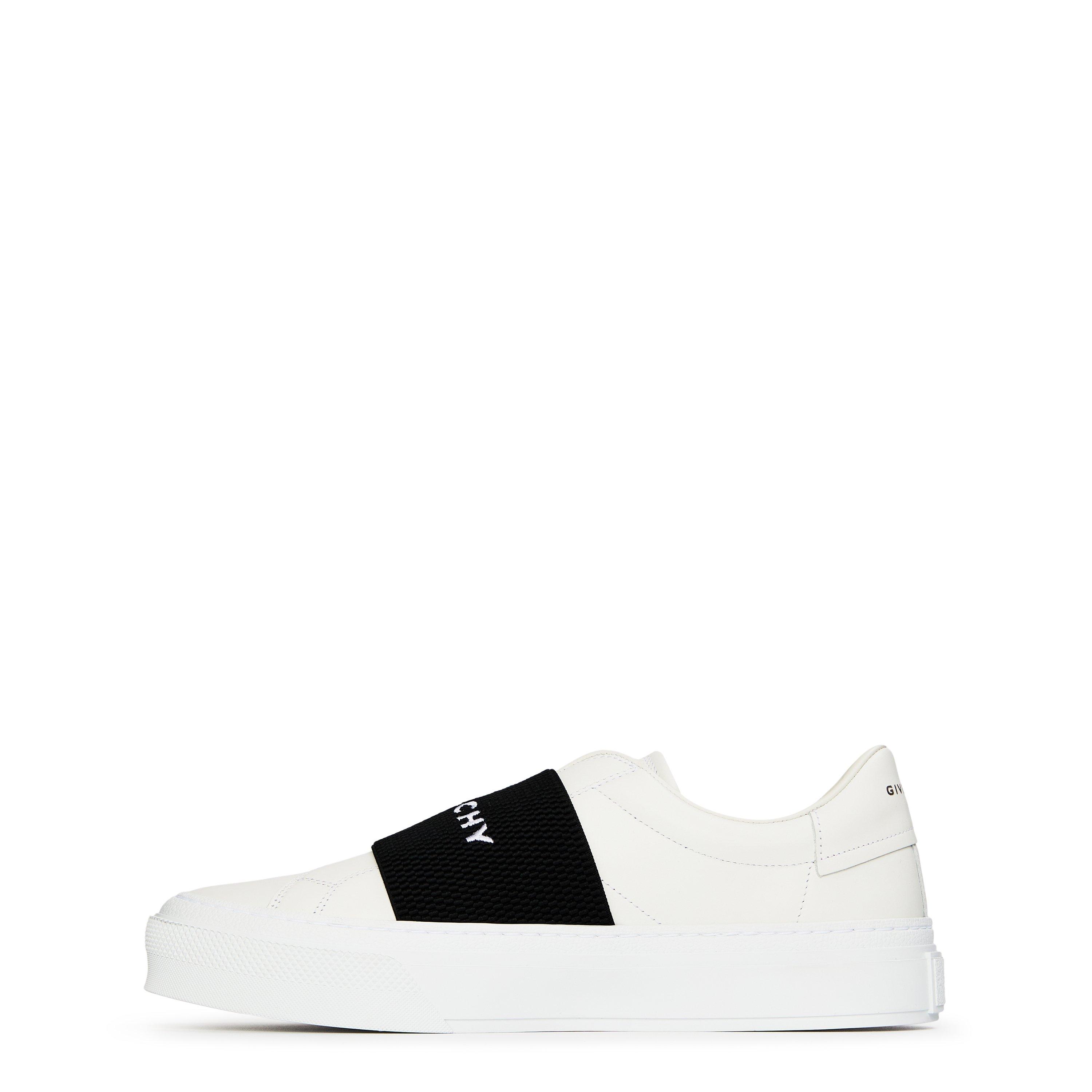 White Black - GIVENCHY - Women'S City Sport Calfskin Leather Trainers - 3
