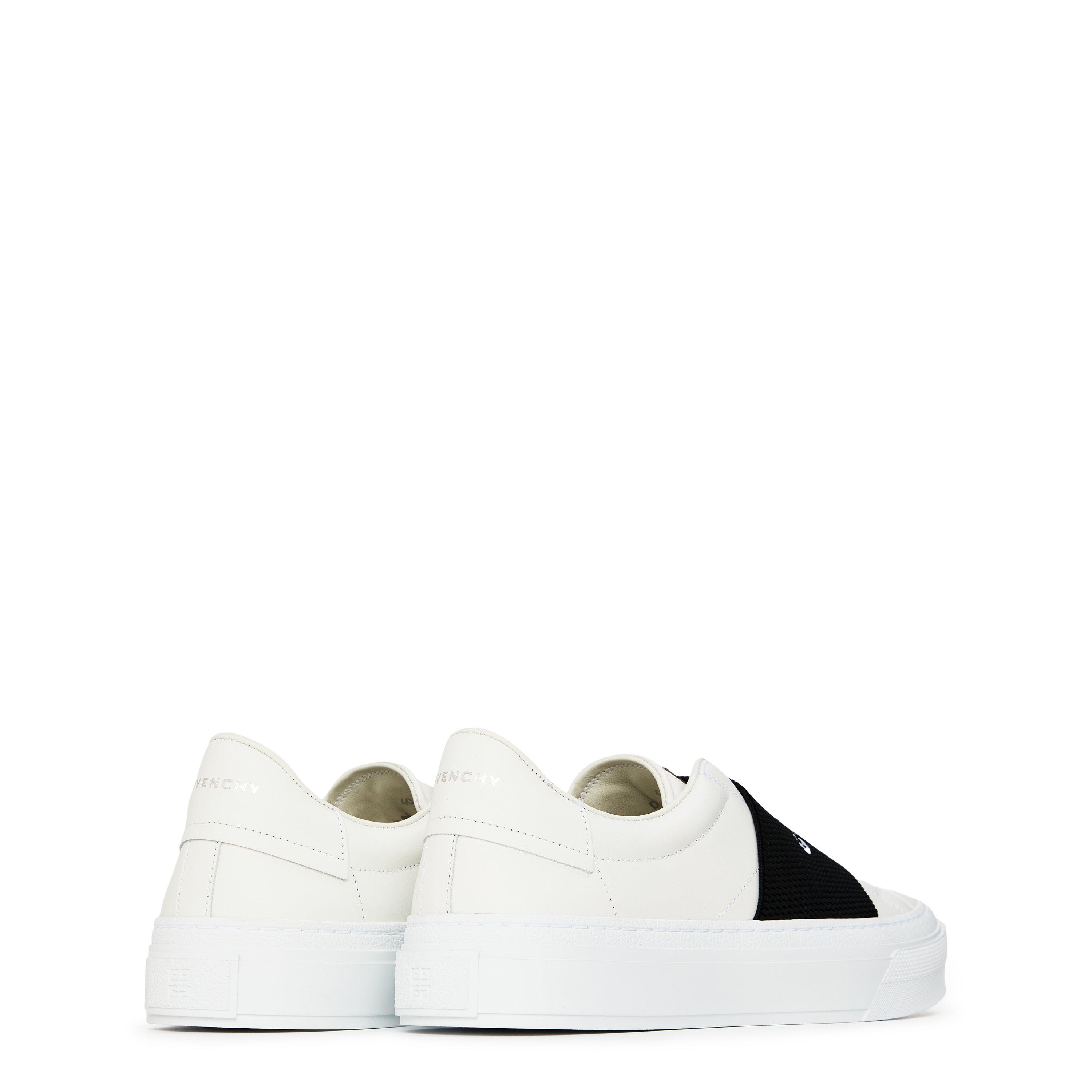 White Black - GIVENCHY - Women'S City Sport Calfskin Leather Trainers - 5