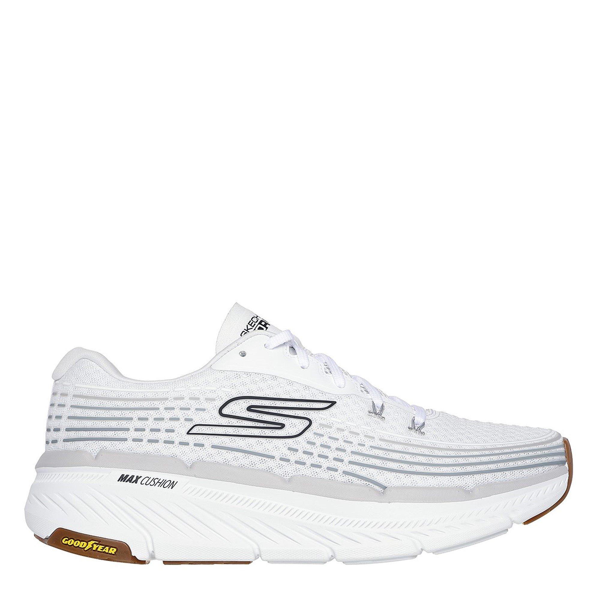 White/Black - Skechers - Max Cushioning Premier Running Trainers Mens - 3