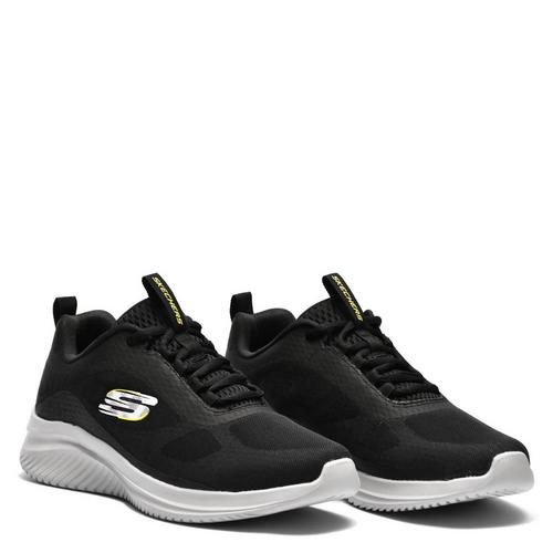 Black/Lime - Skechers - Ultra Flex 3 Mens Shoes - 5