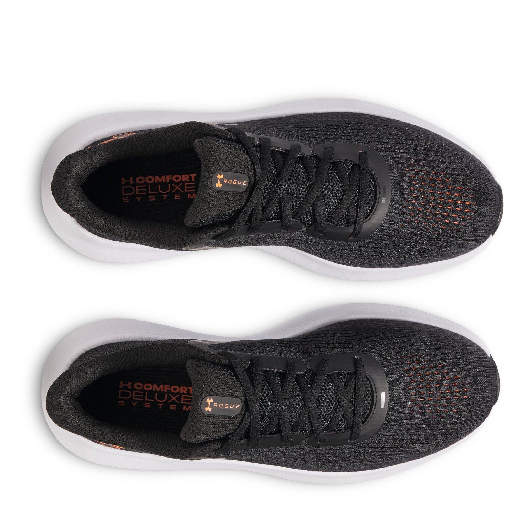 Blk/Blaze Orng - Under Armour - Charged Rogue 5 Mens Shoes - 4