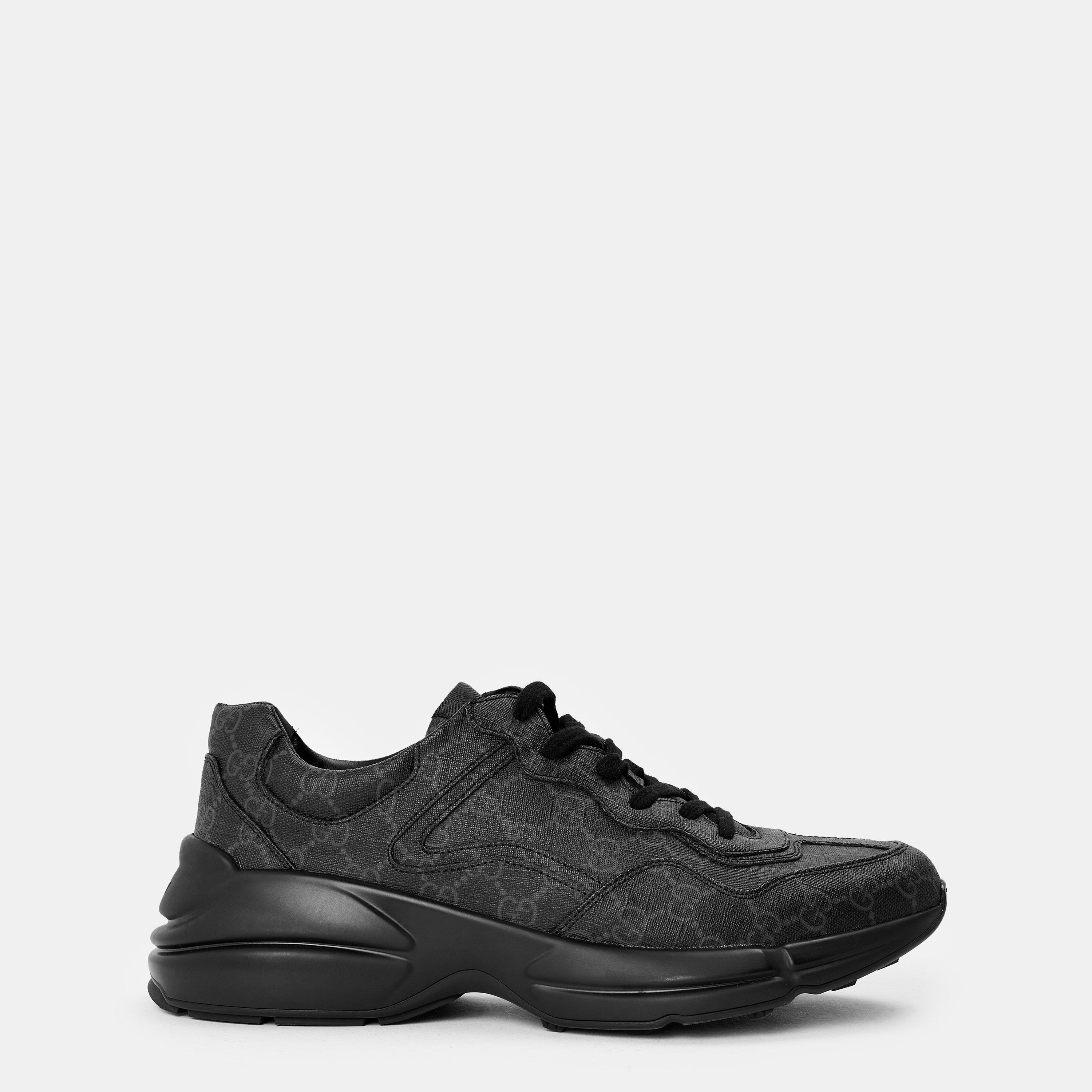Black - Gucci - Rhyton GG Sneakers - 1