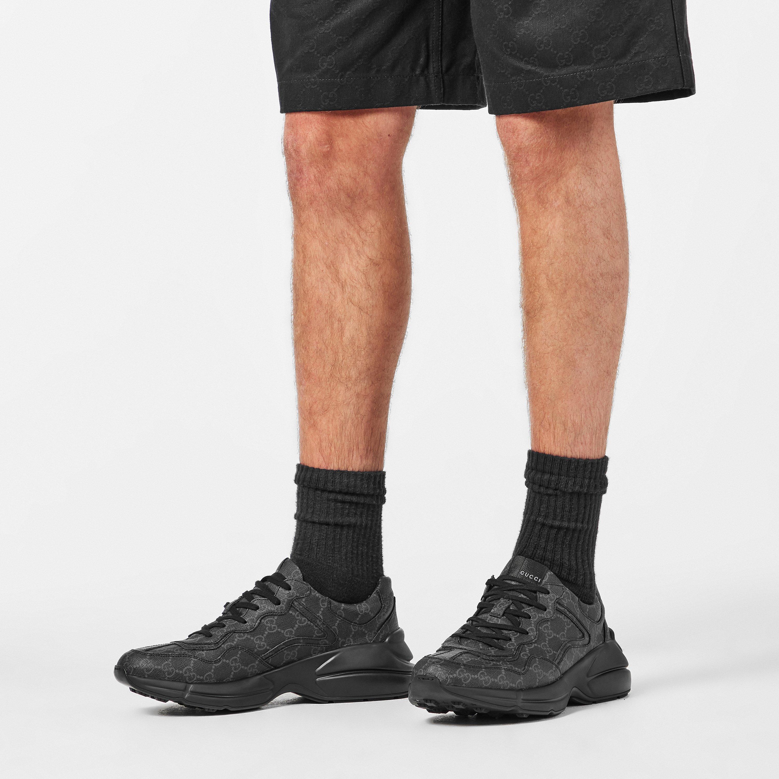 Black - Gucci - Rhyton GG Sneakers - 3