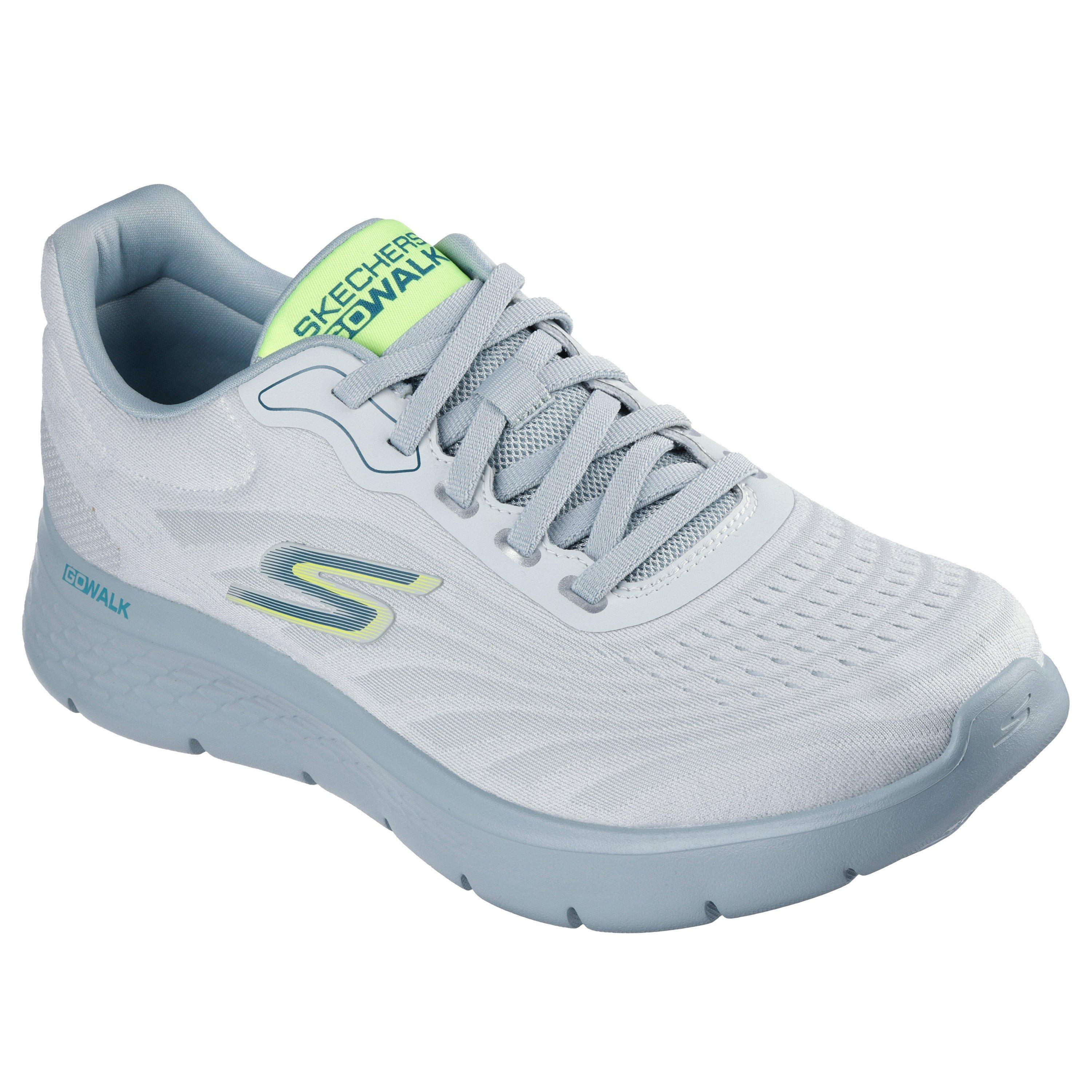 Wht & Gry Tx/Sy - Skechers - Men's Go Walk Flex Runners - 3