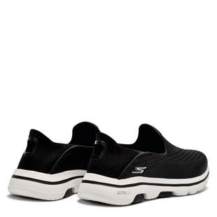 Black/White - Skechers - GO Walk 5 Mens Slip On Shoes - 6