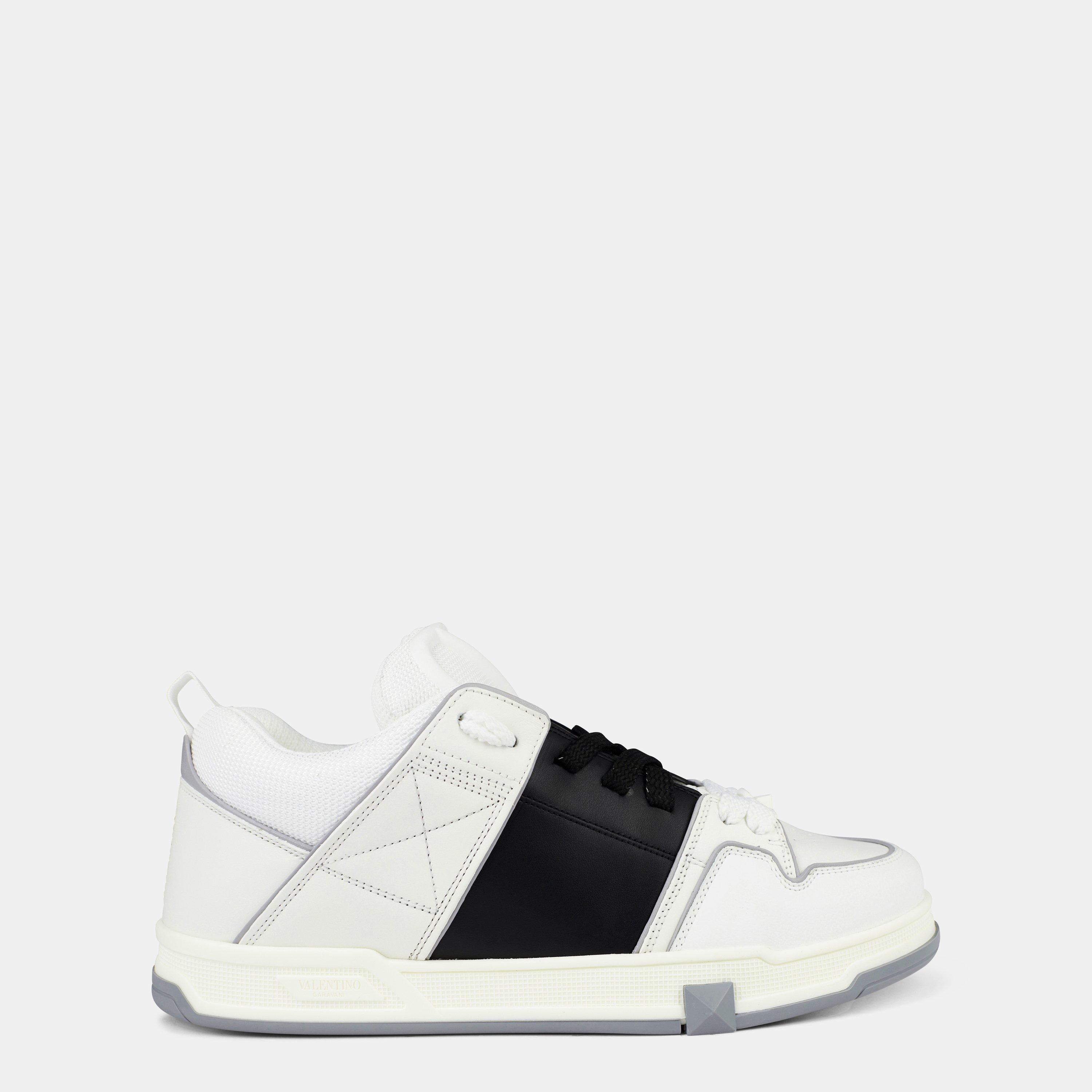 Wht/Blk 6TV - Valentino Garavani - Open Skate Low Trainers - 1