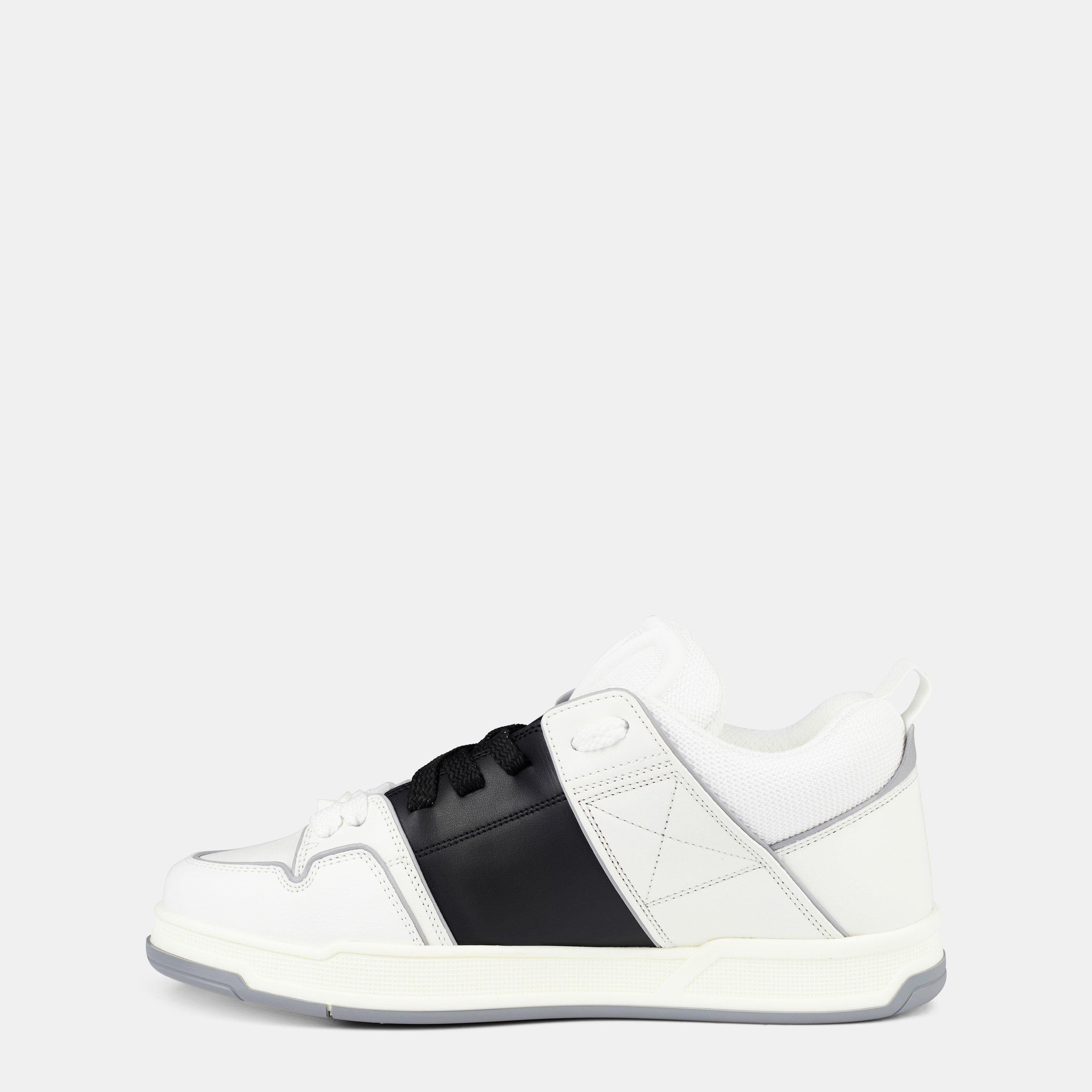 Wht/Blk 6TV - Valentino Garavani - Open Skate Low Trainers - 2
