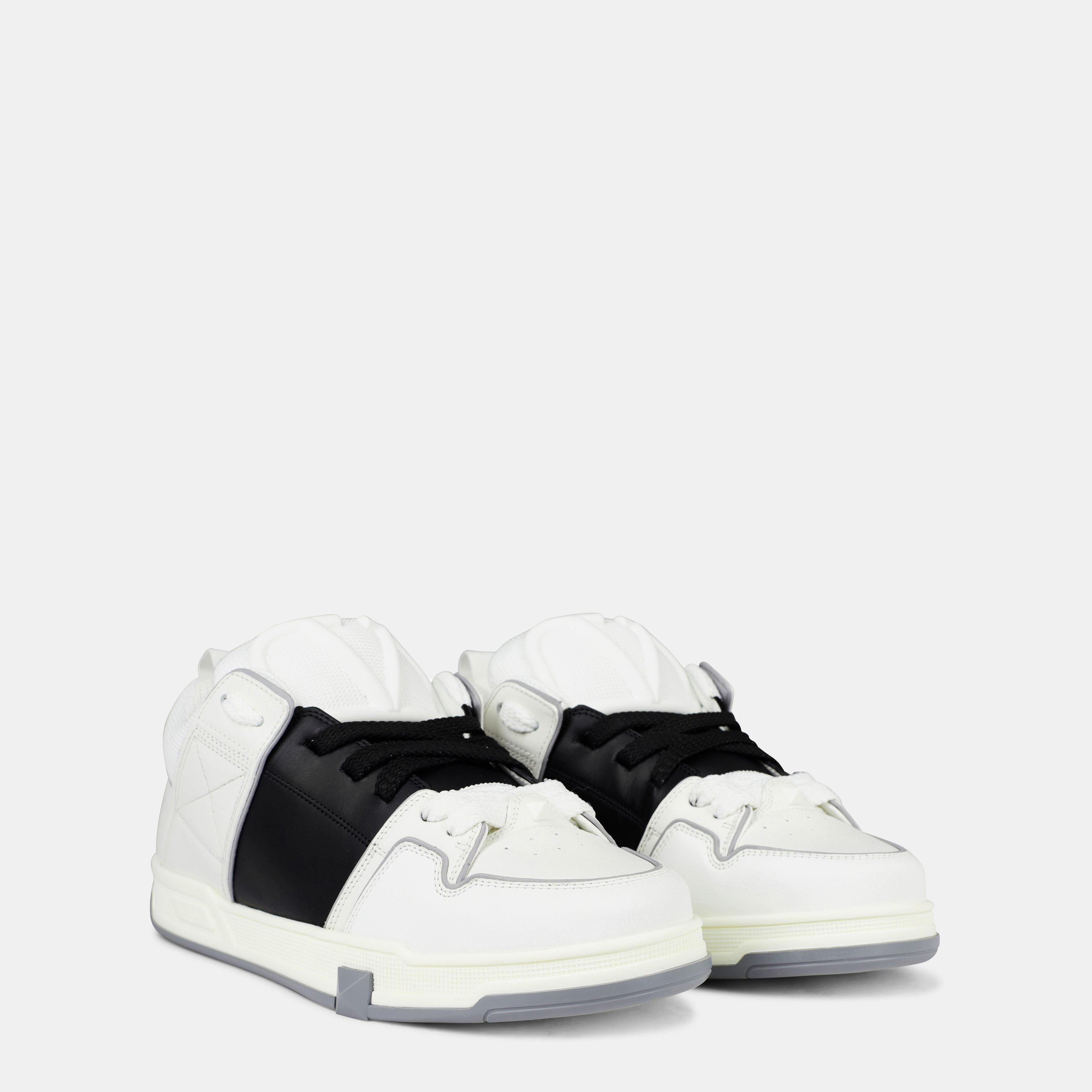 Wht/Blk 6TV - Valentino Garavani - Open Skate Low Trainers - 4