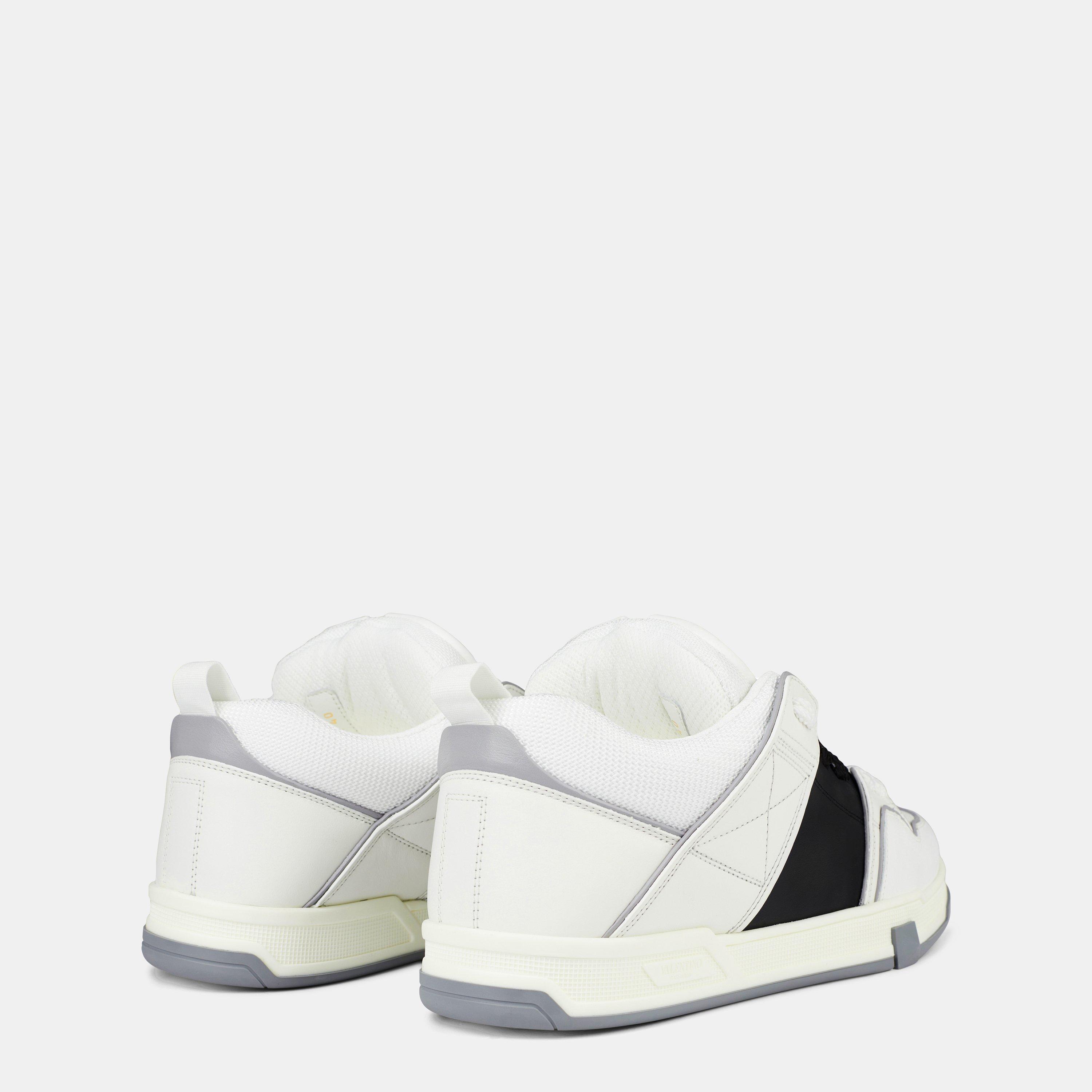 Wht/Blk 6TV - Valentino Garavani - Open Skate Low Trainers - 5