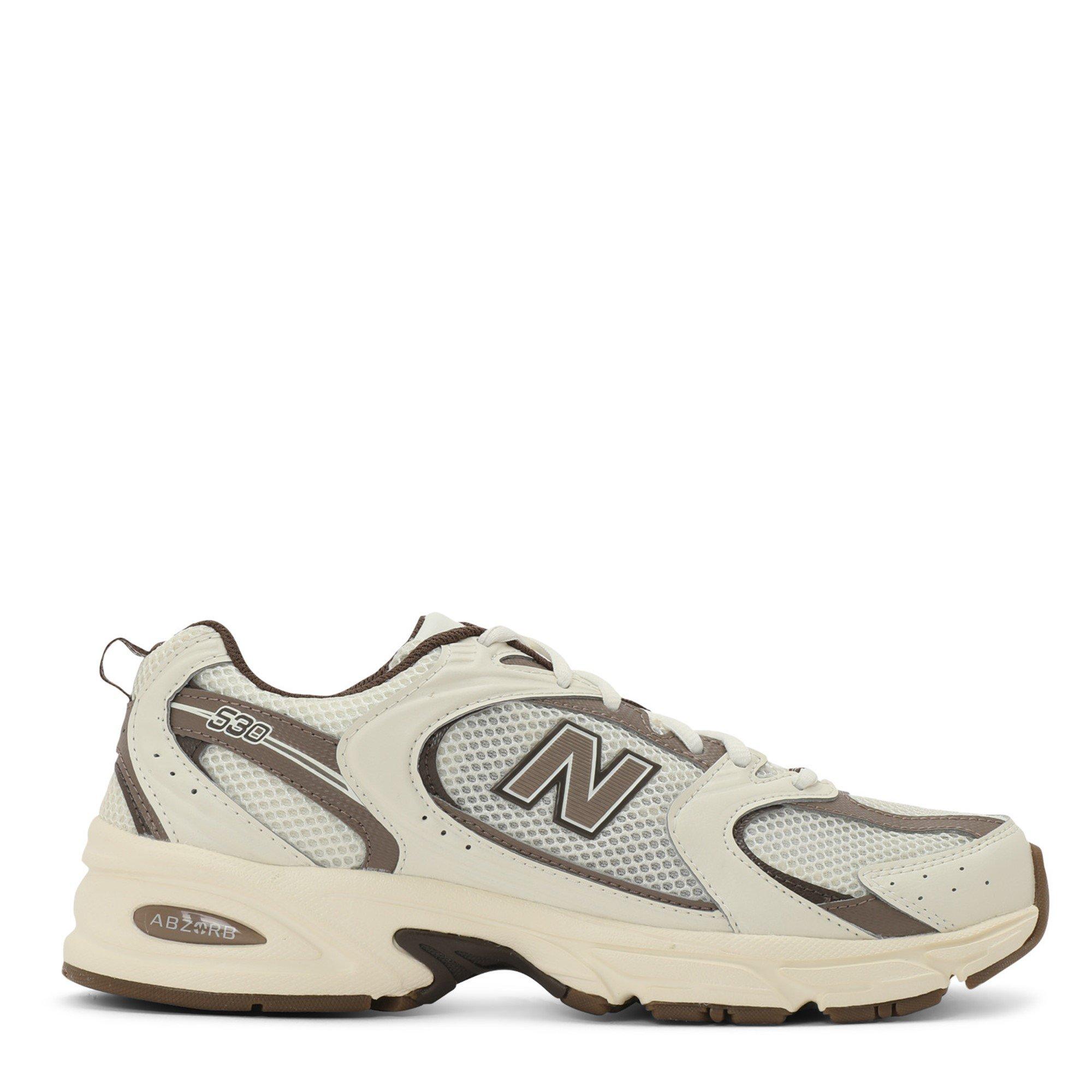 New Balance Women's Offwht/Brown 530 Trainers - 8 (41.5)
