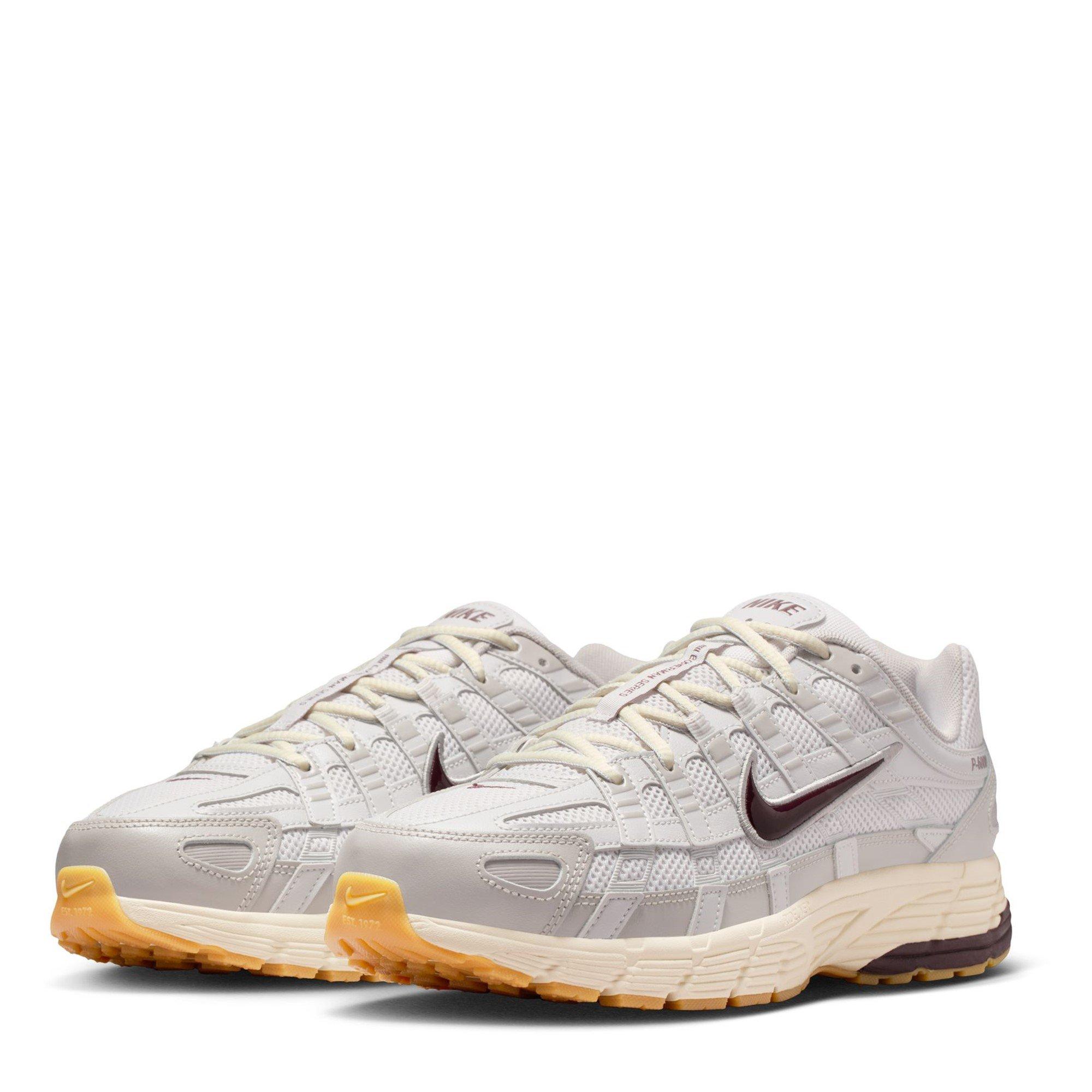 Gris/Borgoña - Nike - Nike P-6000 Trainers Mens - 3