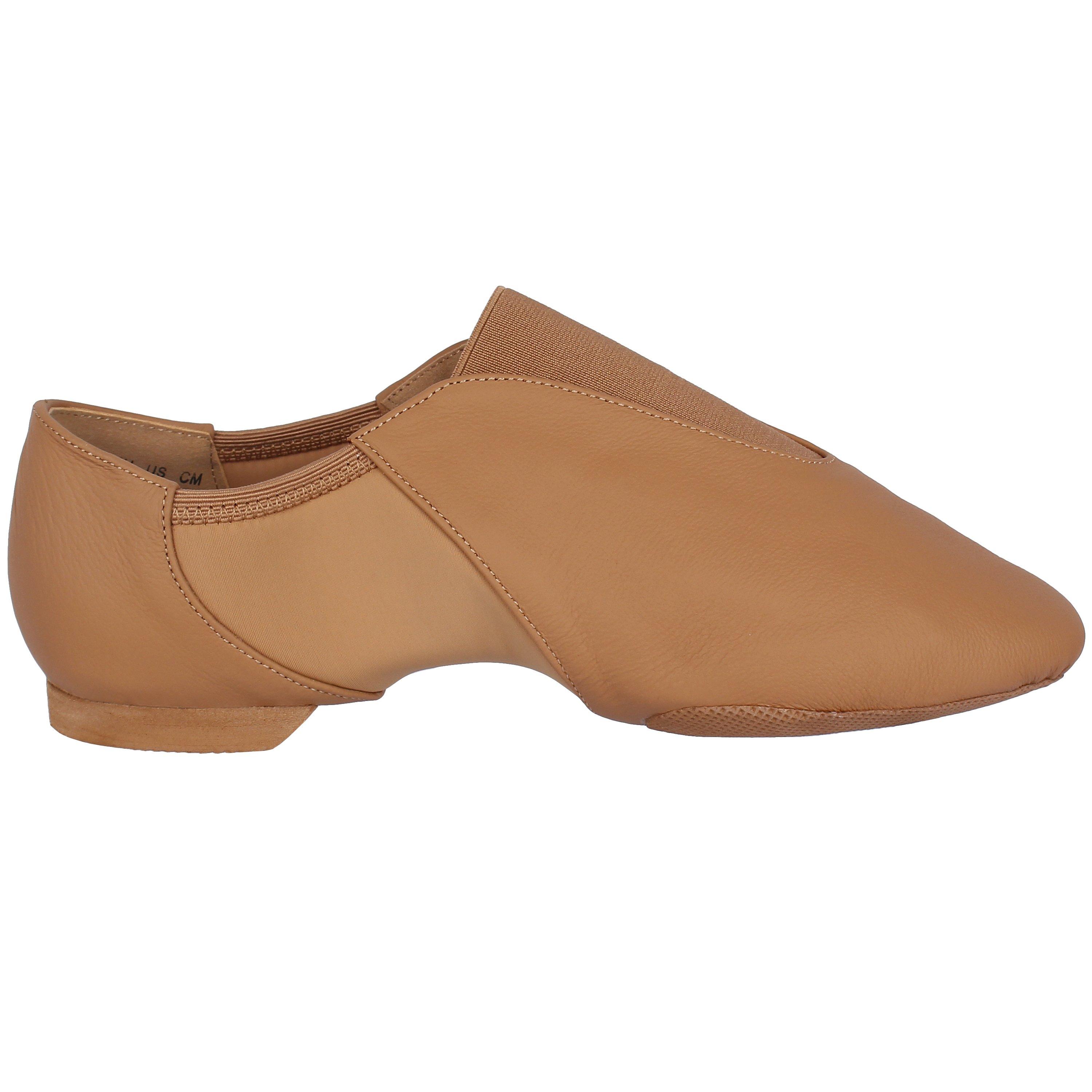 Nude - Slazenger - Women's Slaz Split Sole Leather Jazz Shoes - 1