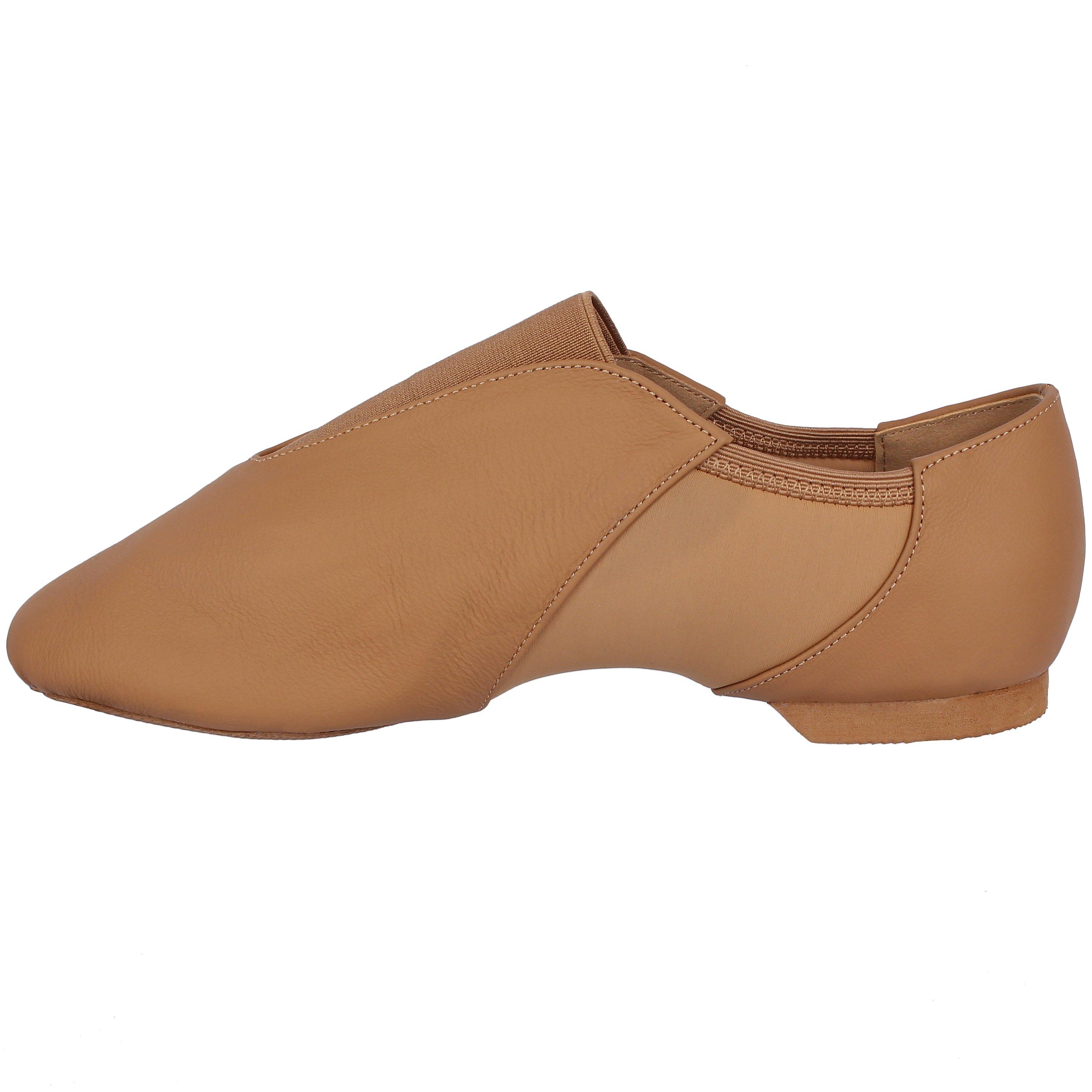 Nude - Slazenger - Women's Slaz Split Sole Leather Jazz Shoes - 4