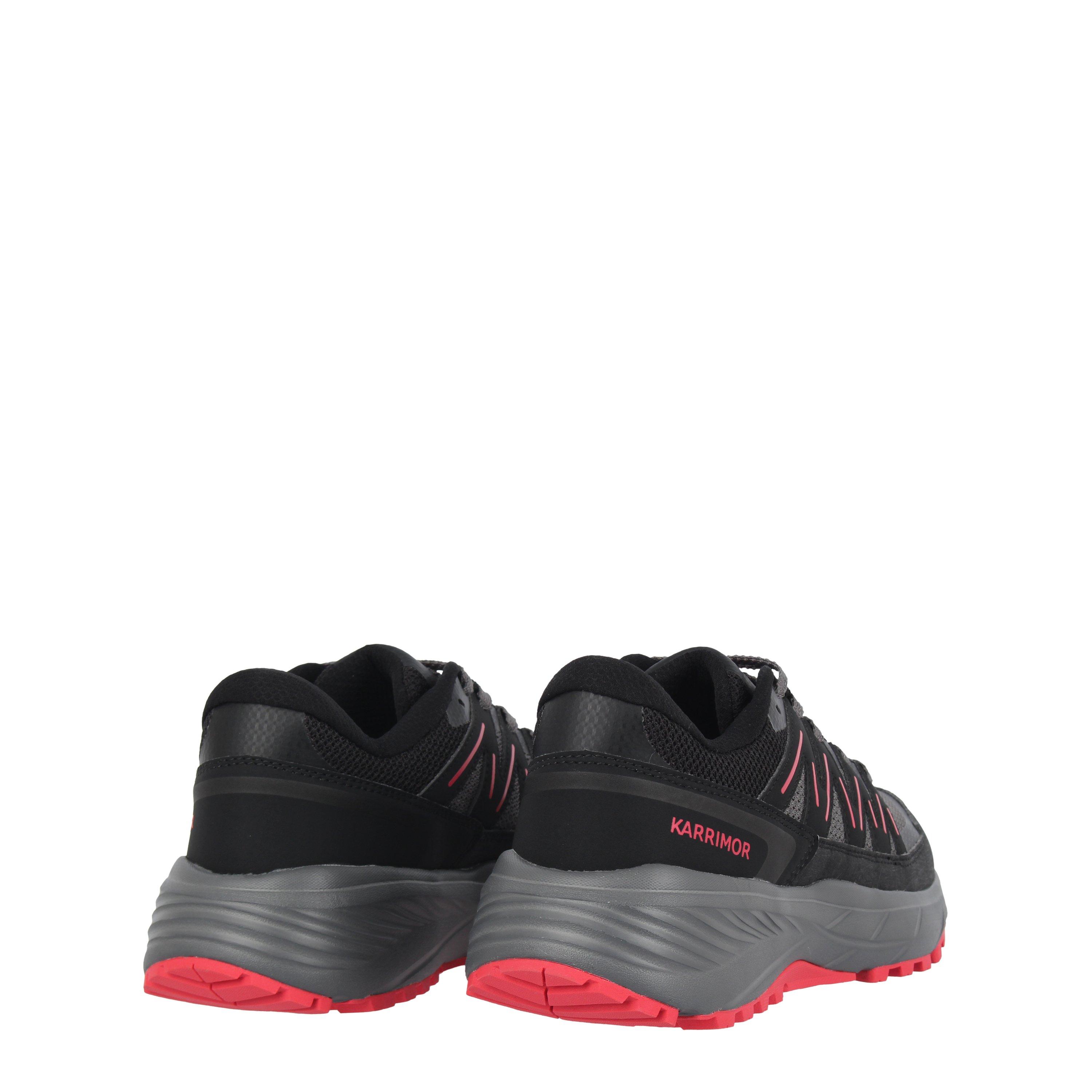 Black/Grey/Red - Karrimor - Caracal Trail Trainers Mens - 4