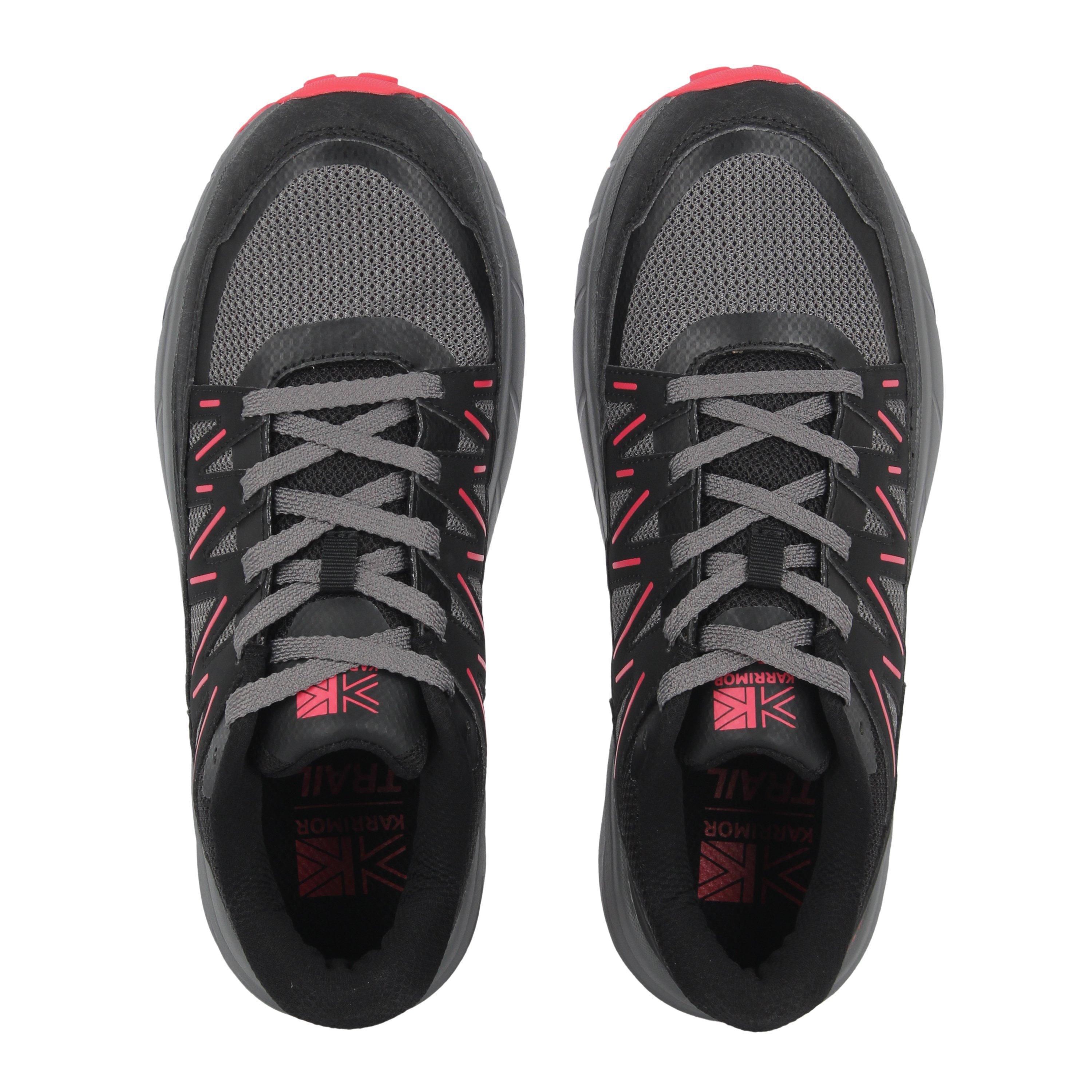 Black/Grey/Red - Karrimor - Caracal Trail Trainers Mens - 5
