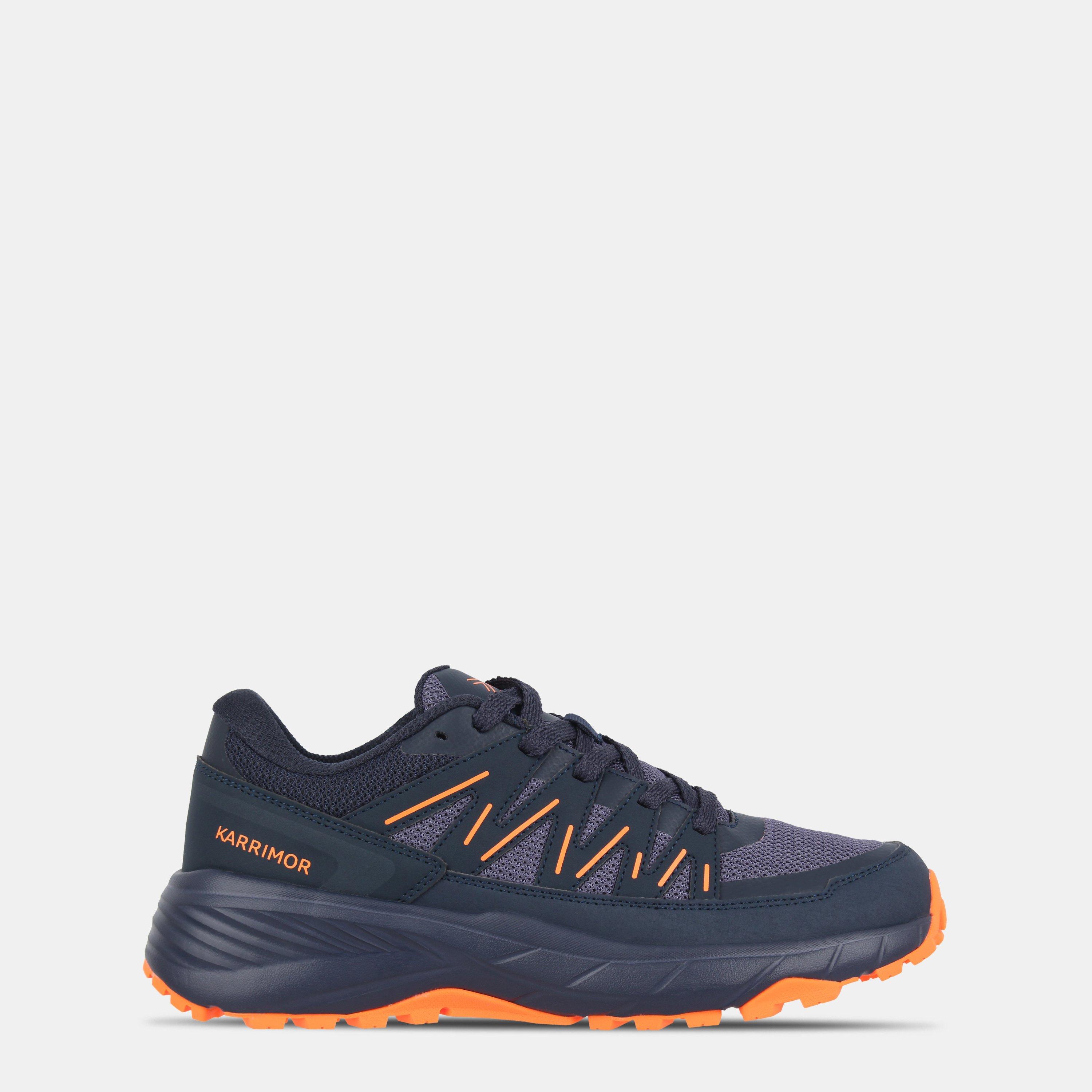 Karrimor Men's Caracal Trail Trainers - Navy/Orange - 9.5 (44)