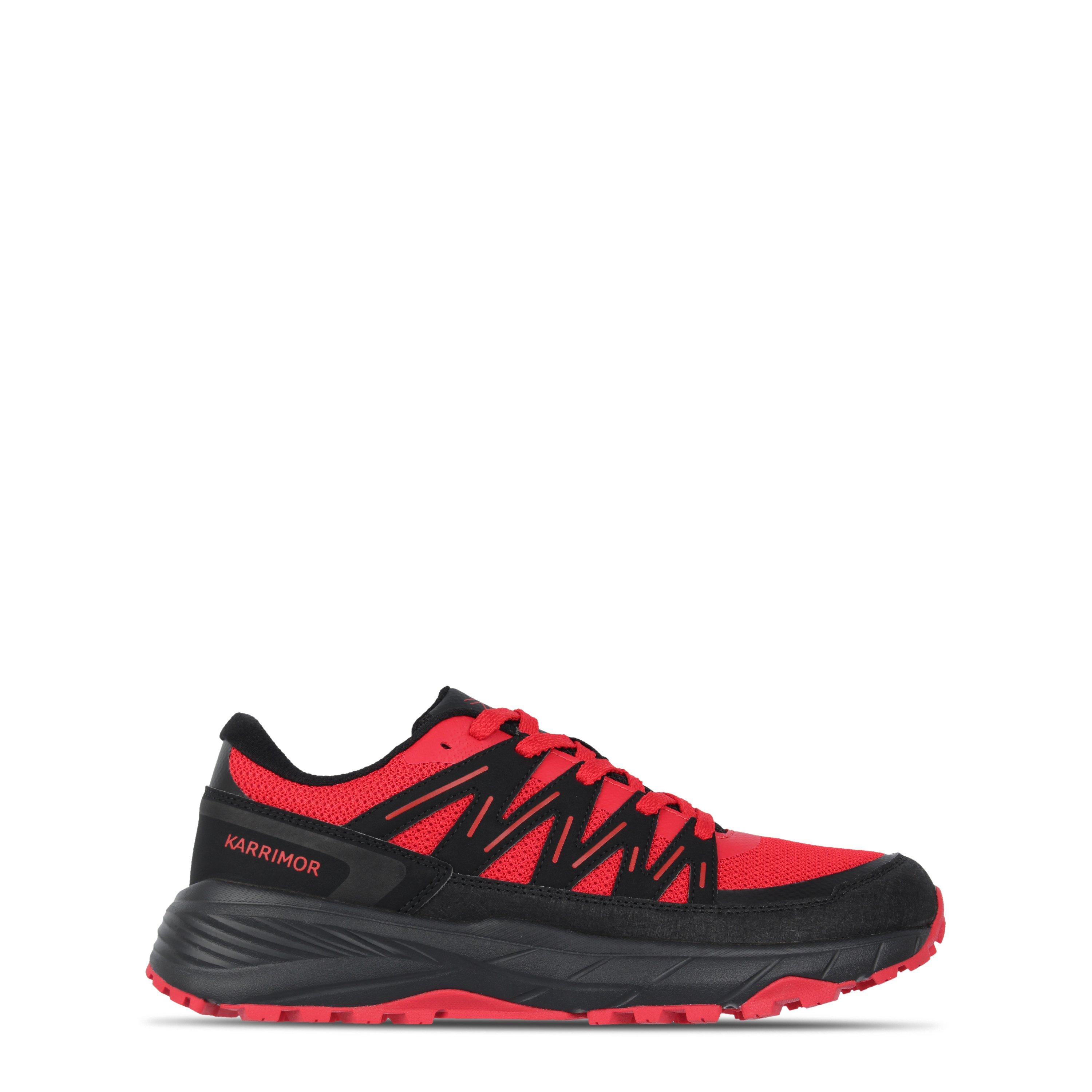 Karrimor Men's Caracal Trail Trainers - Red/Black - 8 (42)