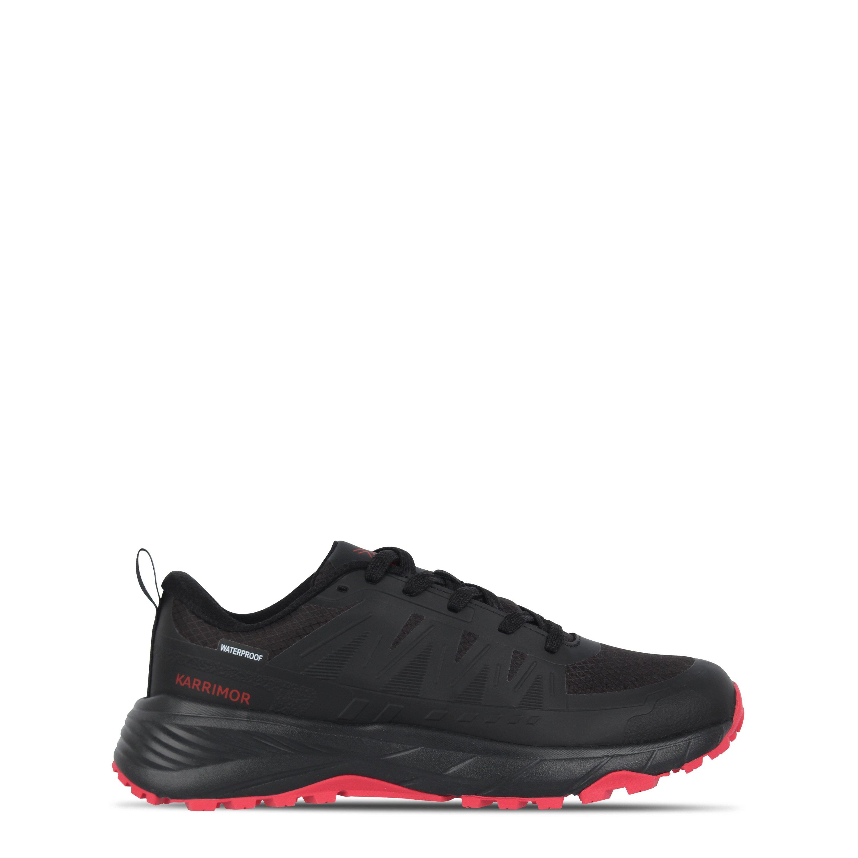Karrimor Men's Caracal Waterproof Trainers - Black/Red - 9.5 (44)