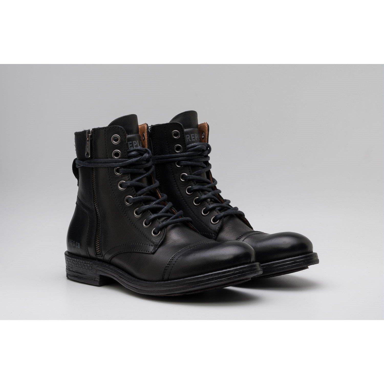 003 Noir - Replay - Men's PackPhim Brogue Boots - 2