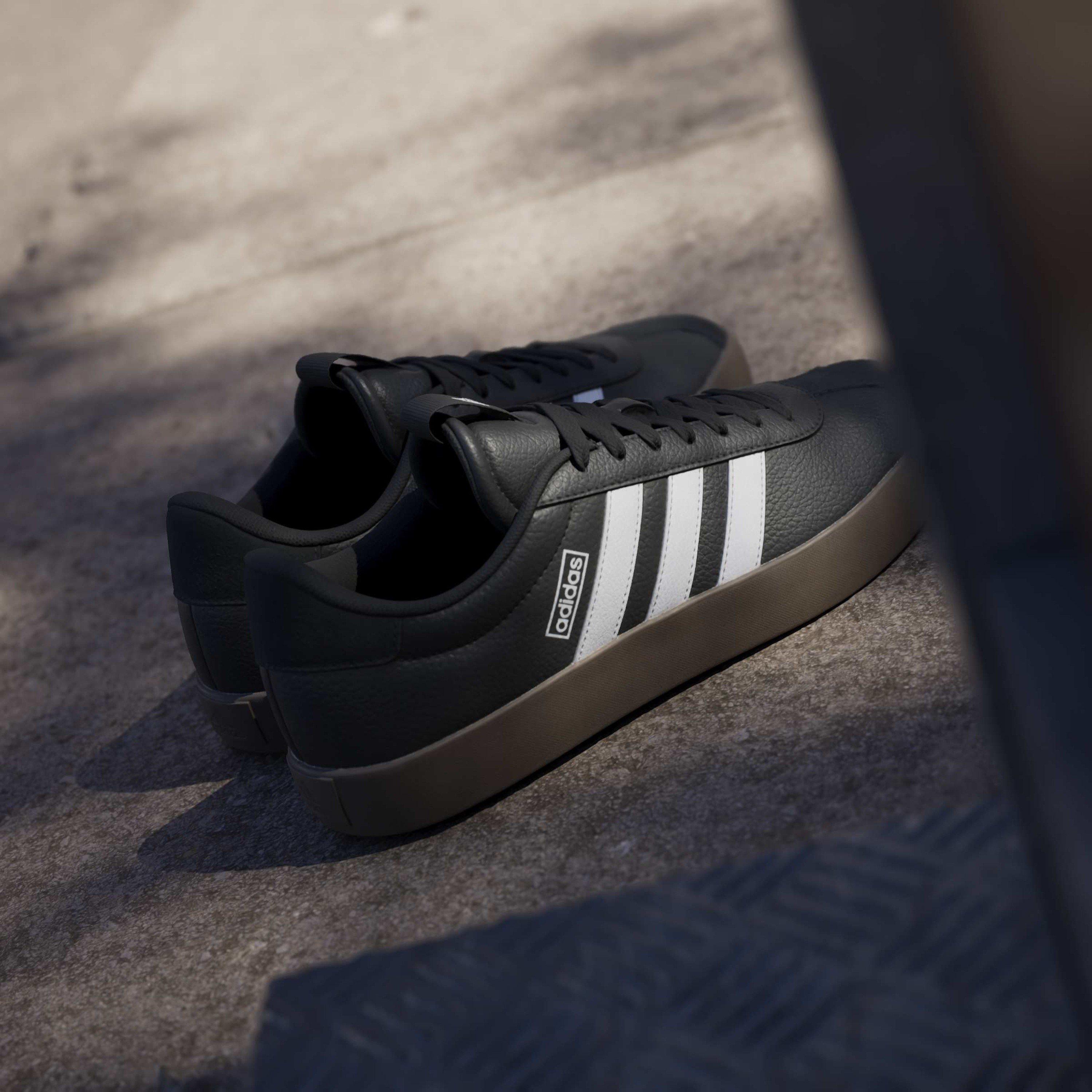 Negro/Blanco - adidas - VL Court 3.0 Shoes Mens - 12