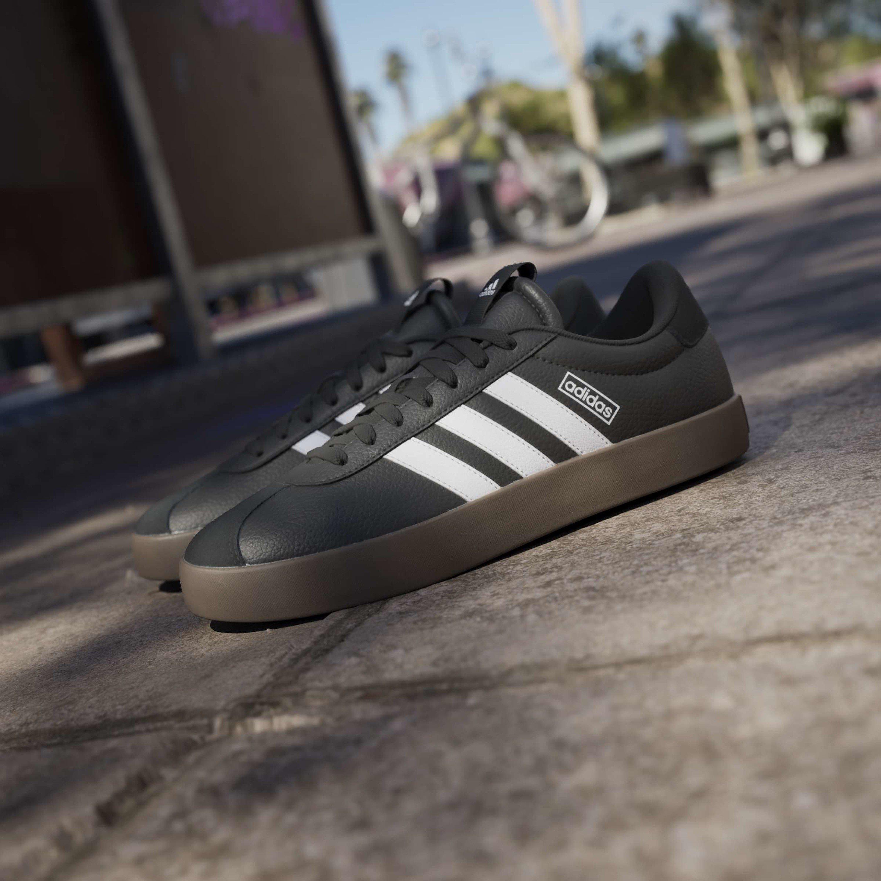 Negro/Blanco - adidas - VL Court 3.0 Shoes Mens - 14