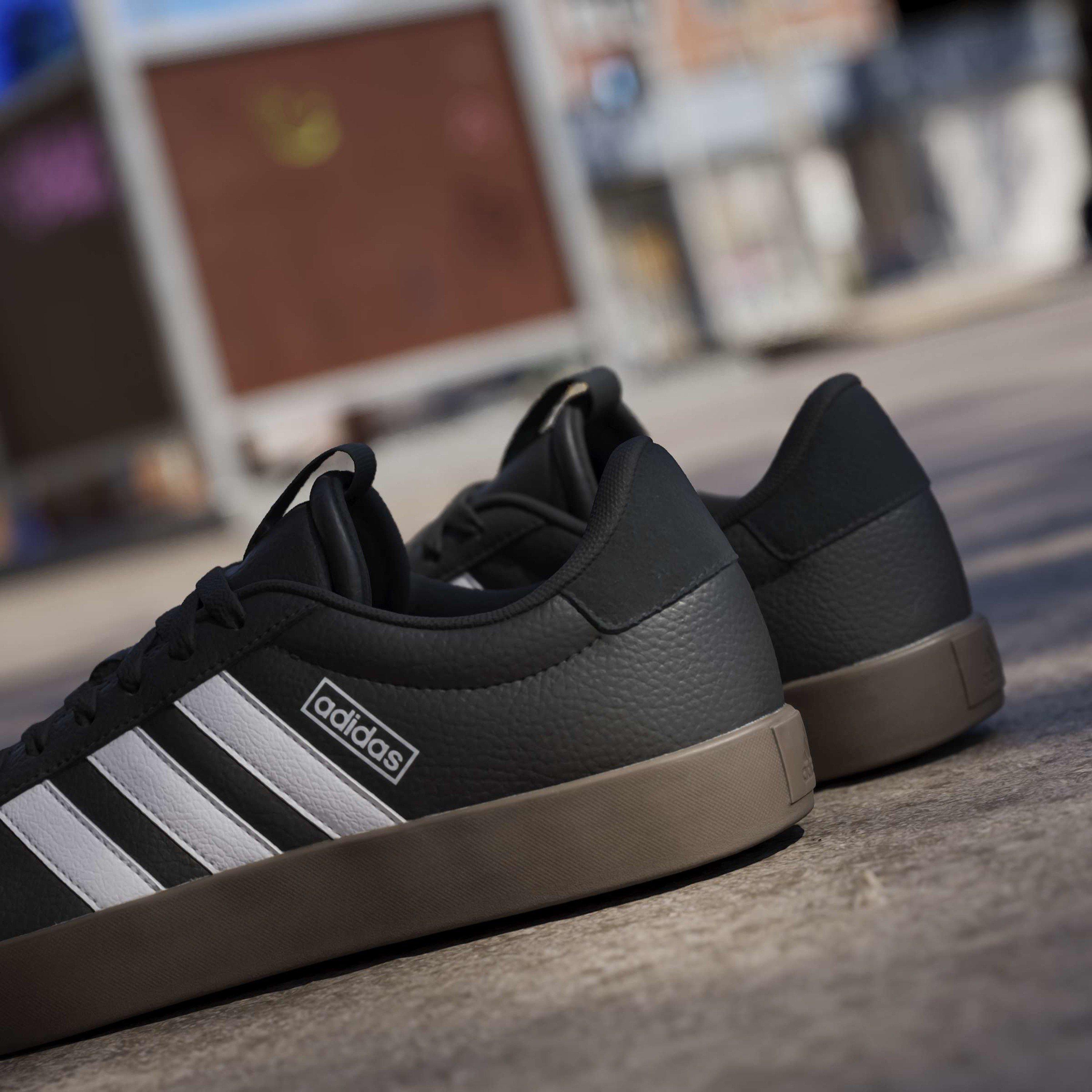 Negro/Blanco - adidas - VL Court 3.0 Shoes Mens - 15