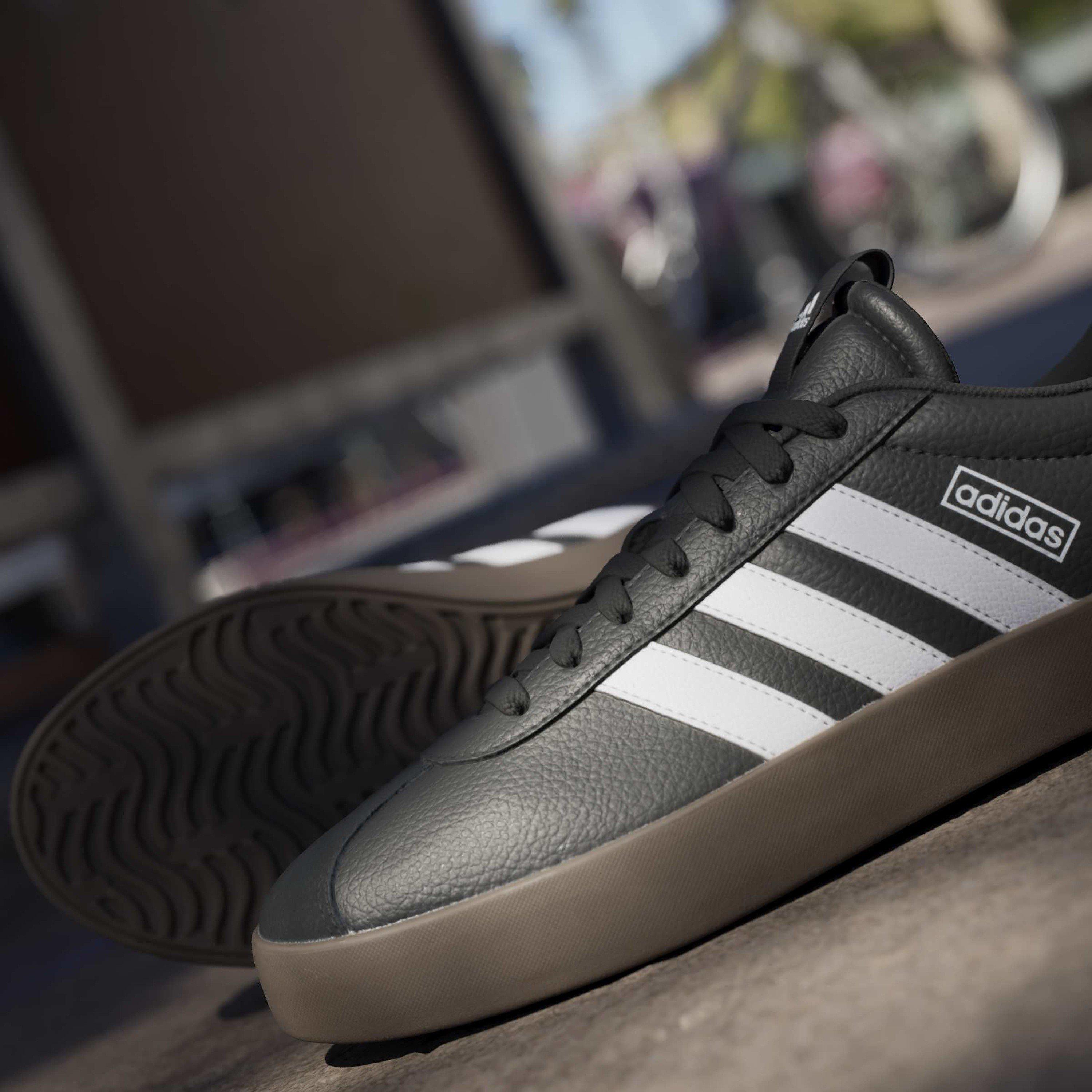 Negro/Blanco - adidas - VL Court 3.0 Shoes Mens - 16