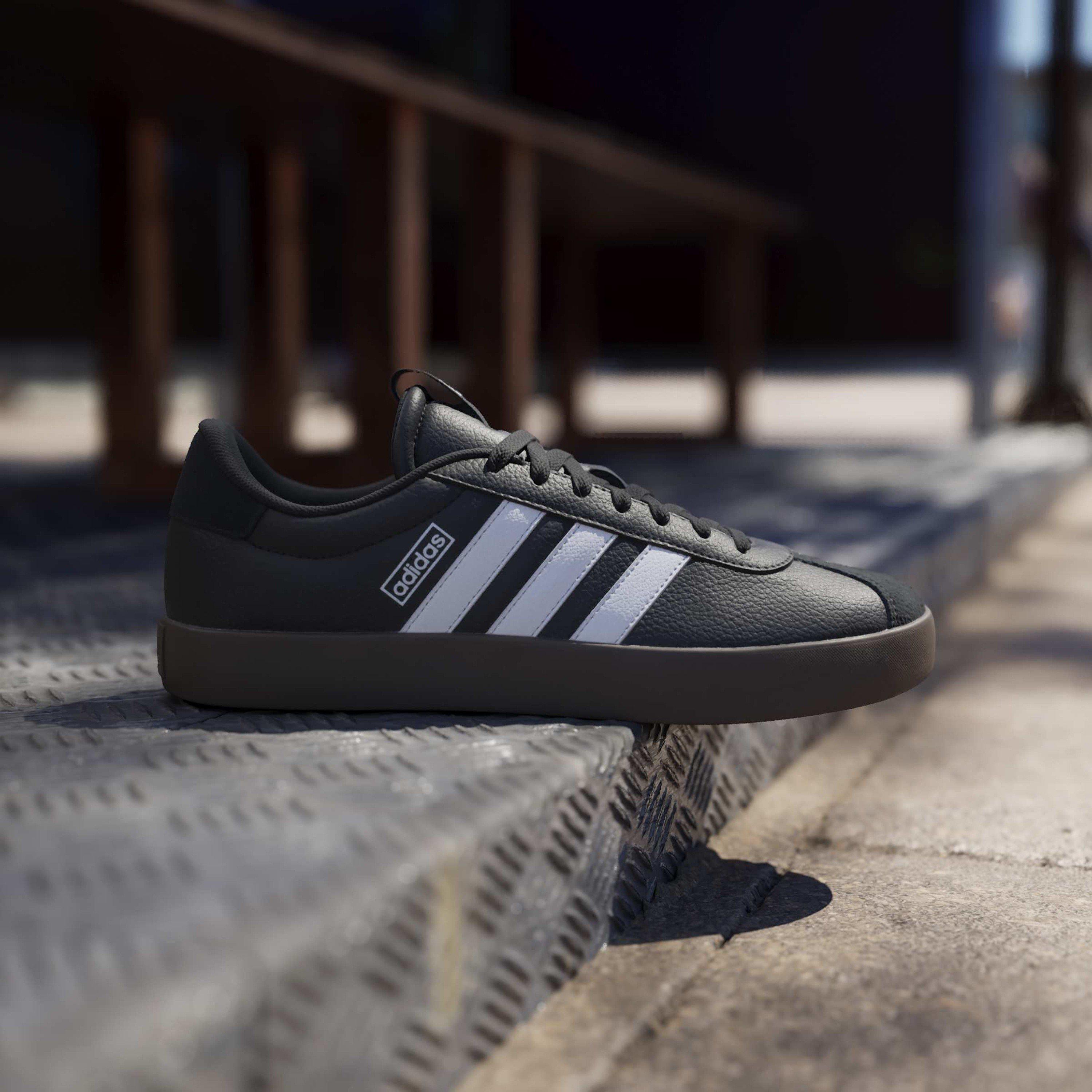 Negro/Blanco - adidas - VL Court 3.0 Shoes Mens - 9