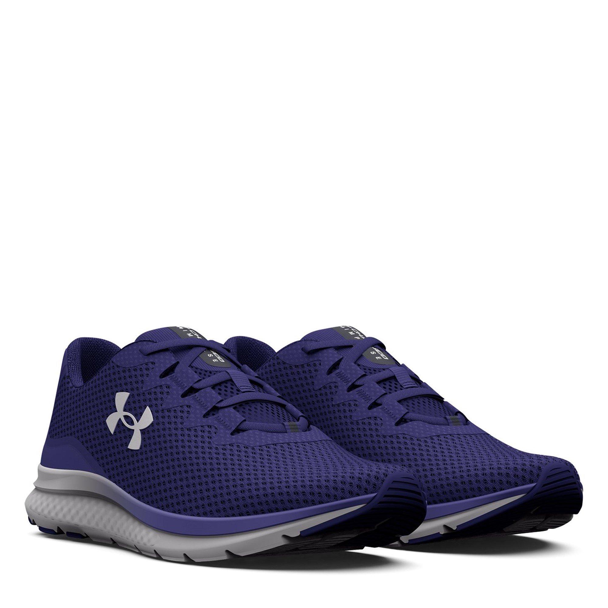 Blue/Blk/Gray - Under Armour - Charged impulse 3 Mens Running Shoes - 5