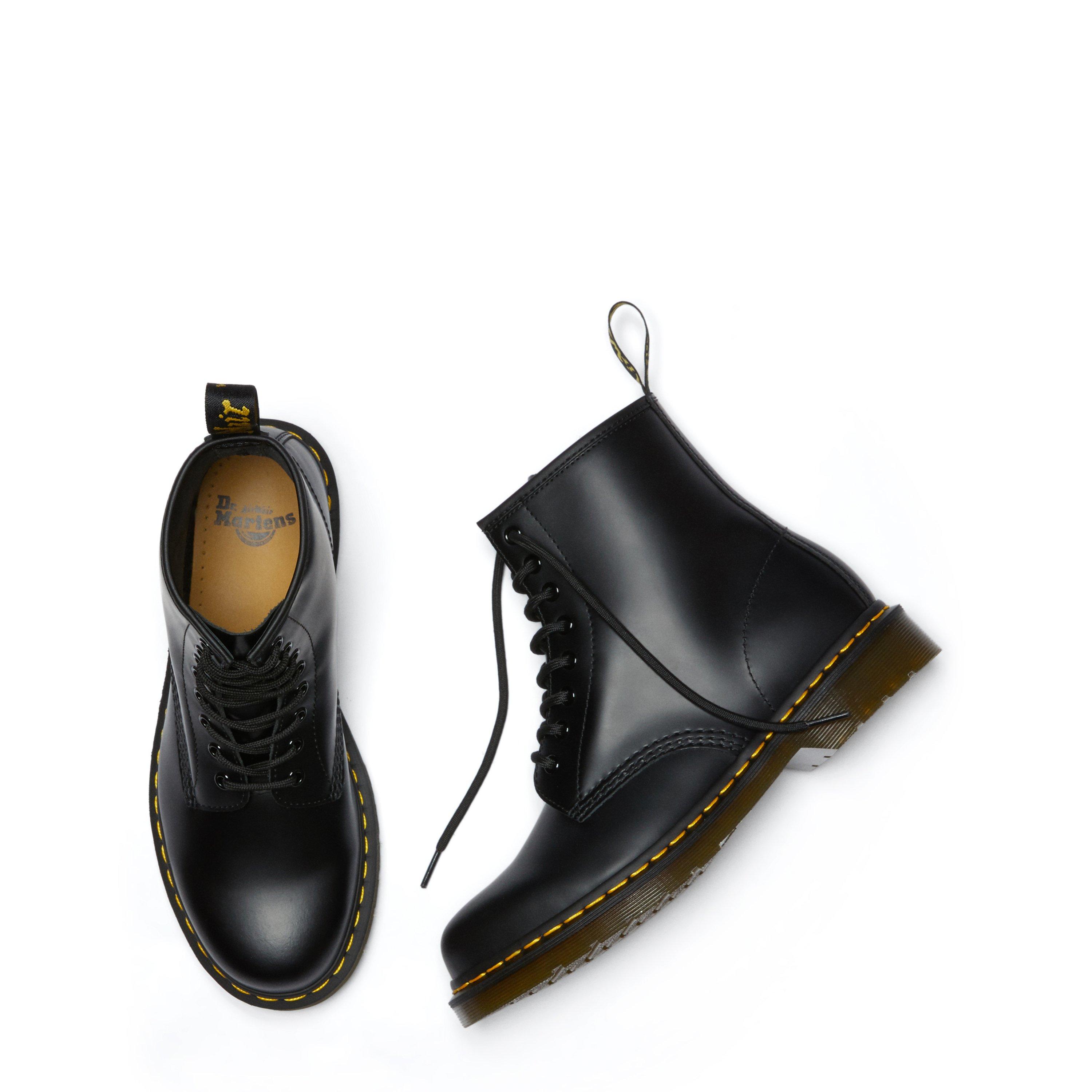 Black Smooth - Dr Martens - 1460 Leather Lace-up Boots - 5