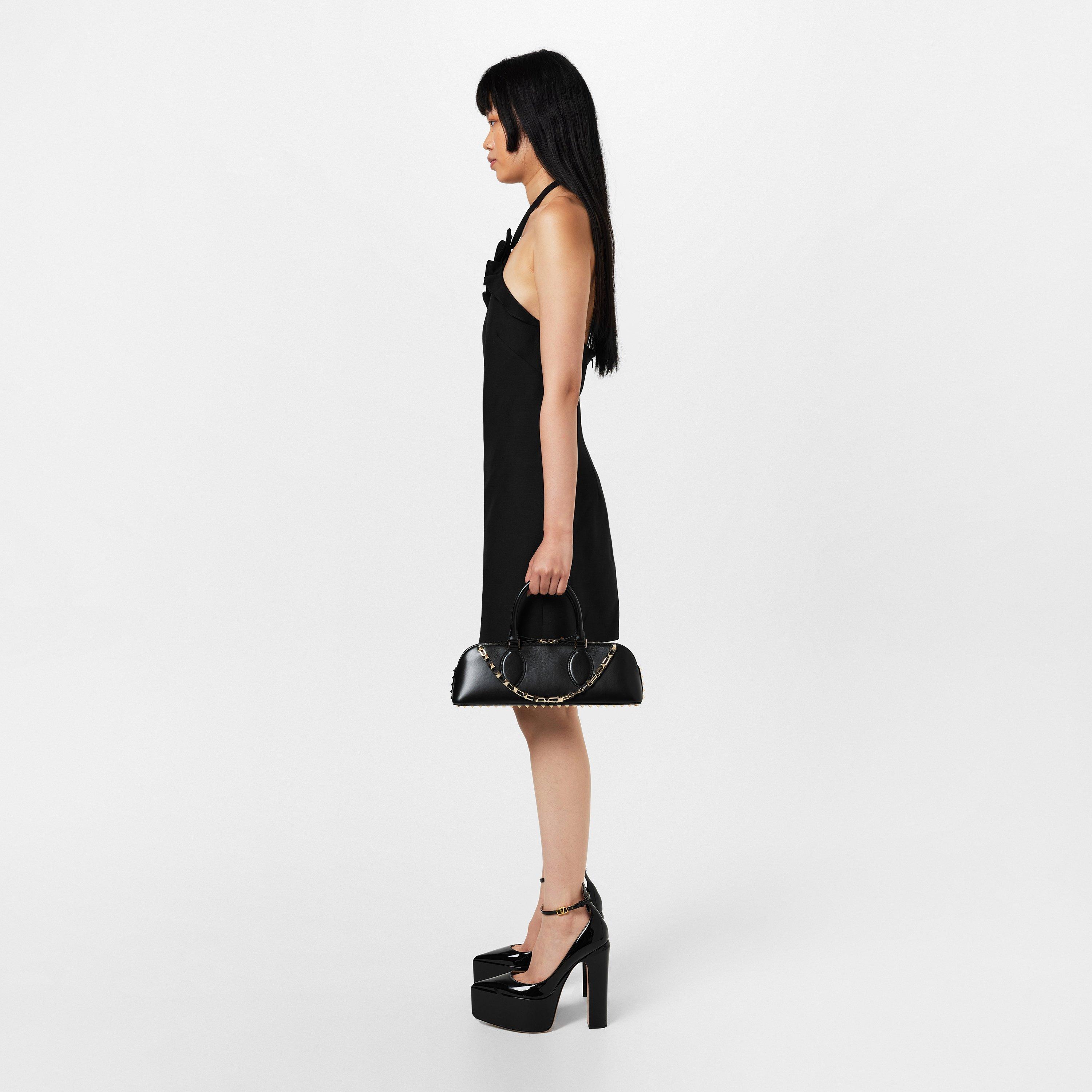 Black 0NO - Valentino Garavani - Tan-Go Patent Platform Pumps - 6