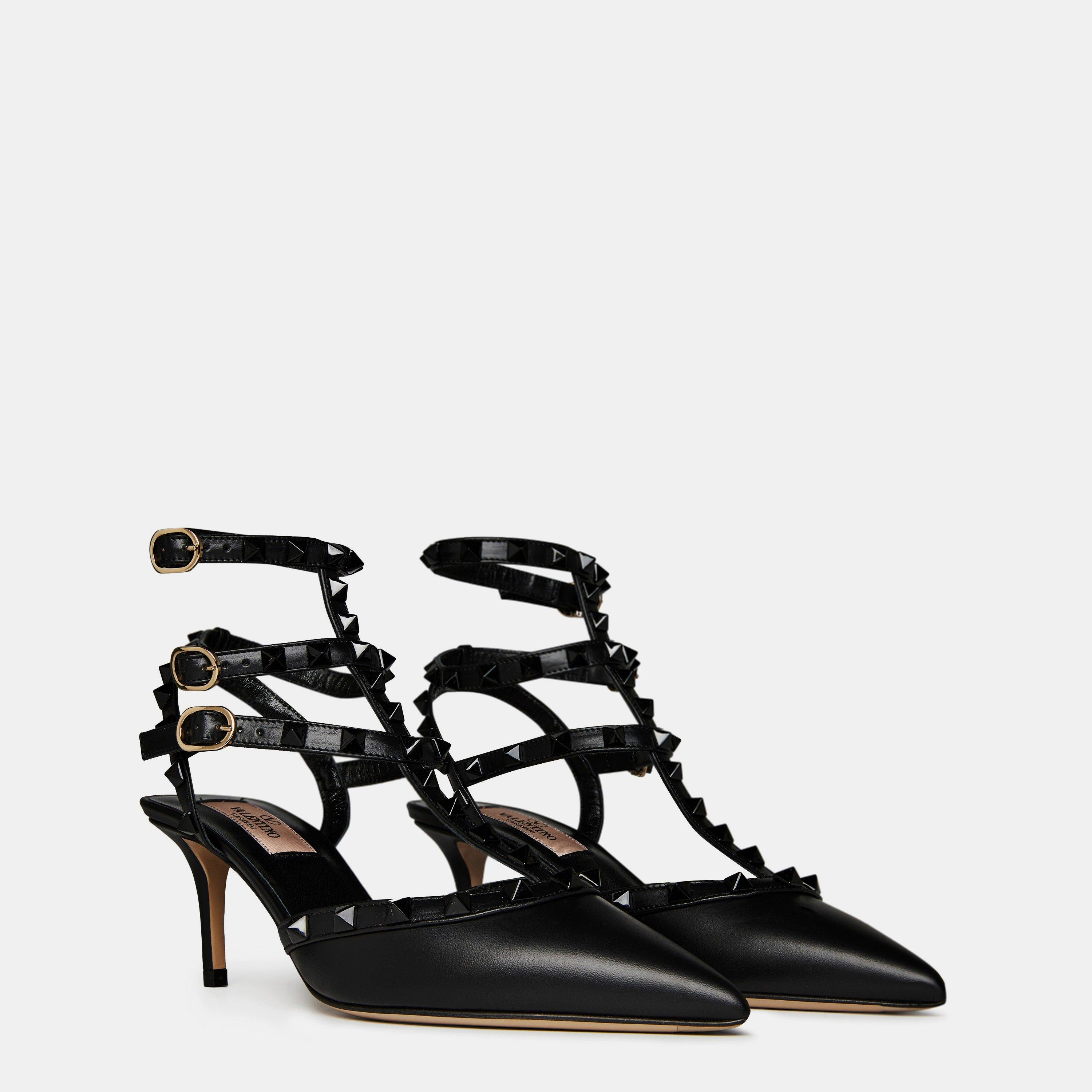 Nero 0NO - Valentino Garavani - Rockstud Cage Pumps - 4