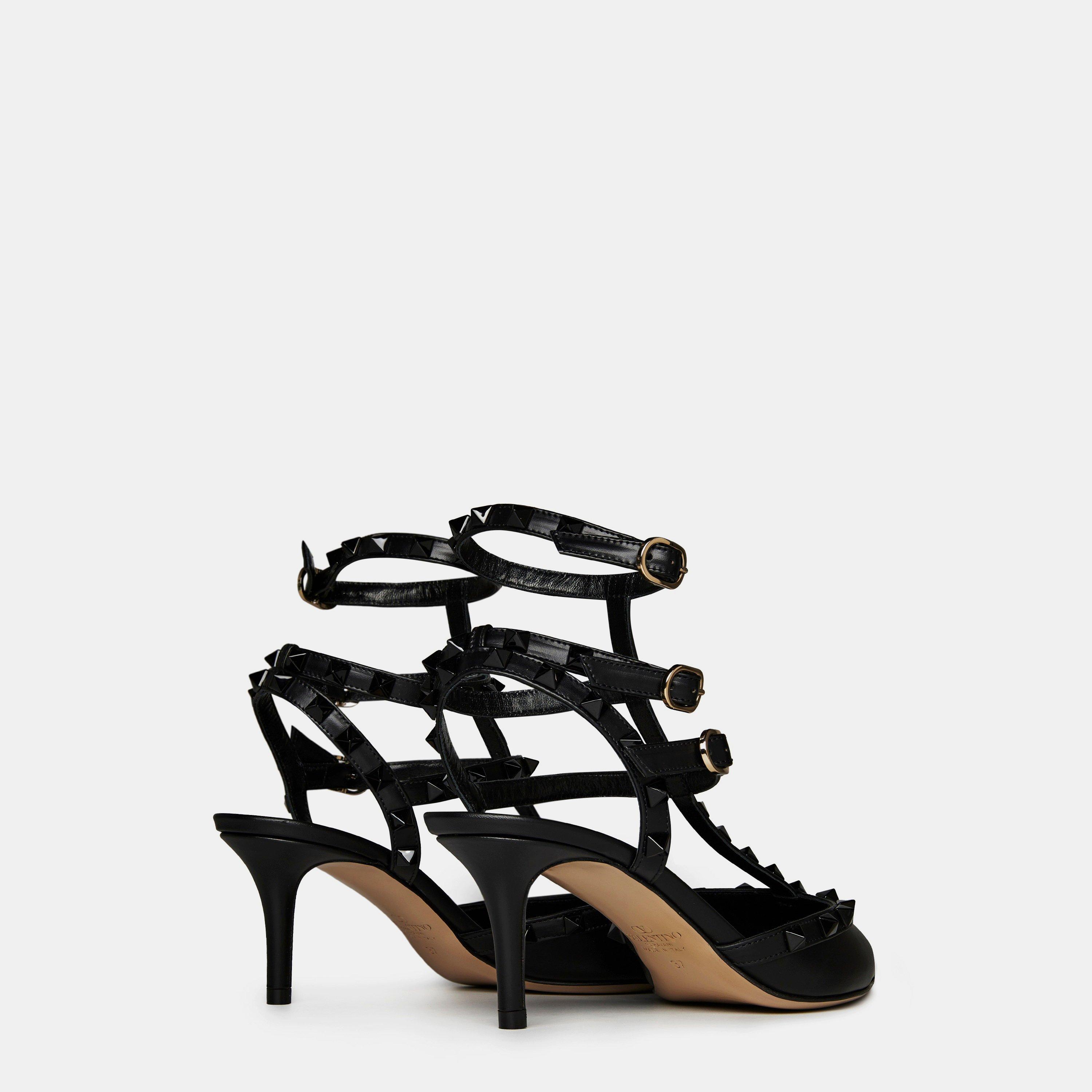 Nero 0NO - Valentino Garavani - Rockstud Cage Pumps - 5