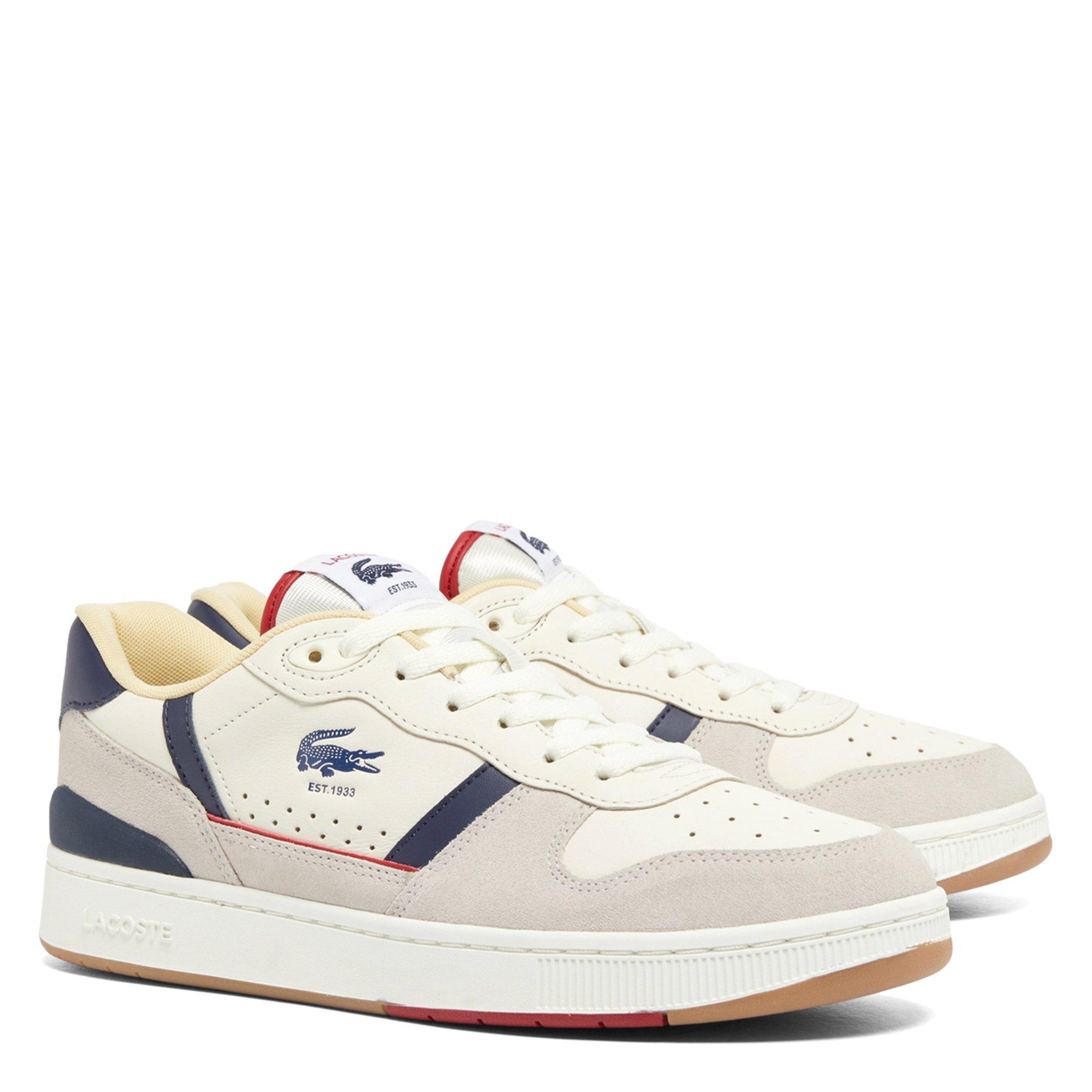 OFF WHT/GUM - Lacoste - T-Clip Set Leather Mens Shoes - 2