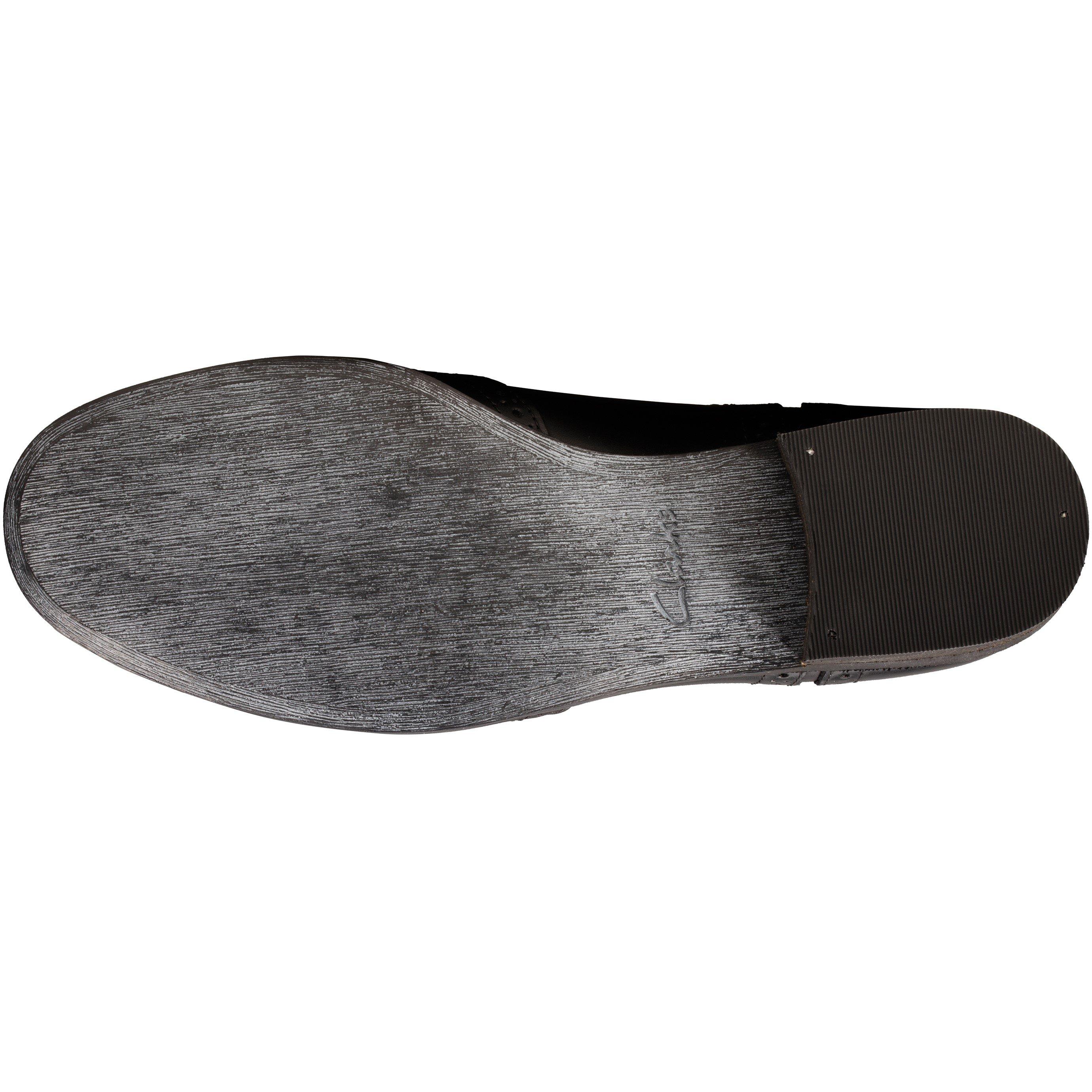 Black Leather - Clarks - Ladies Hamble Oak Shoes - 7