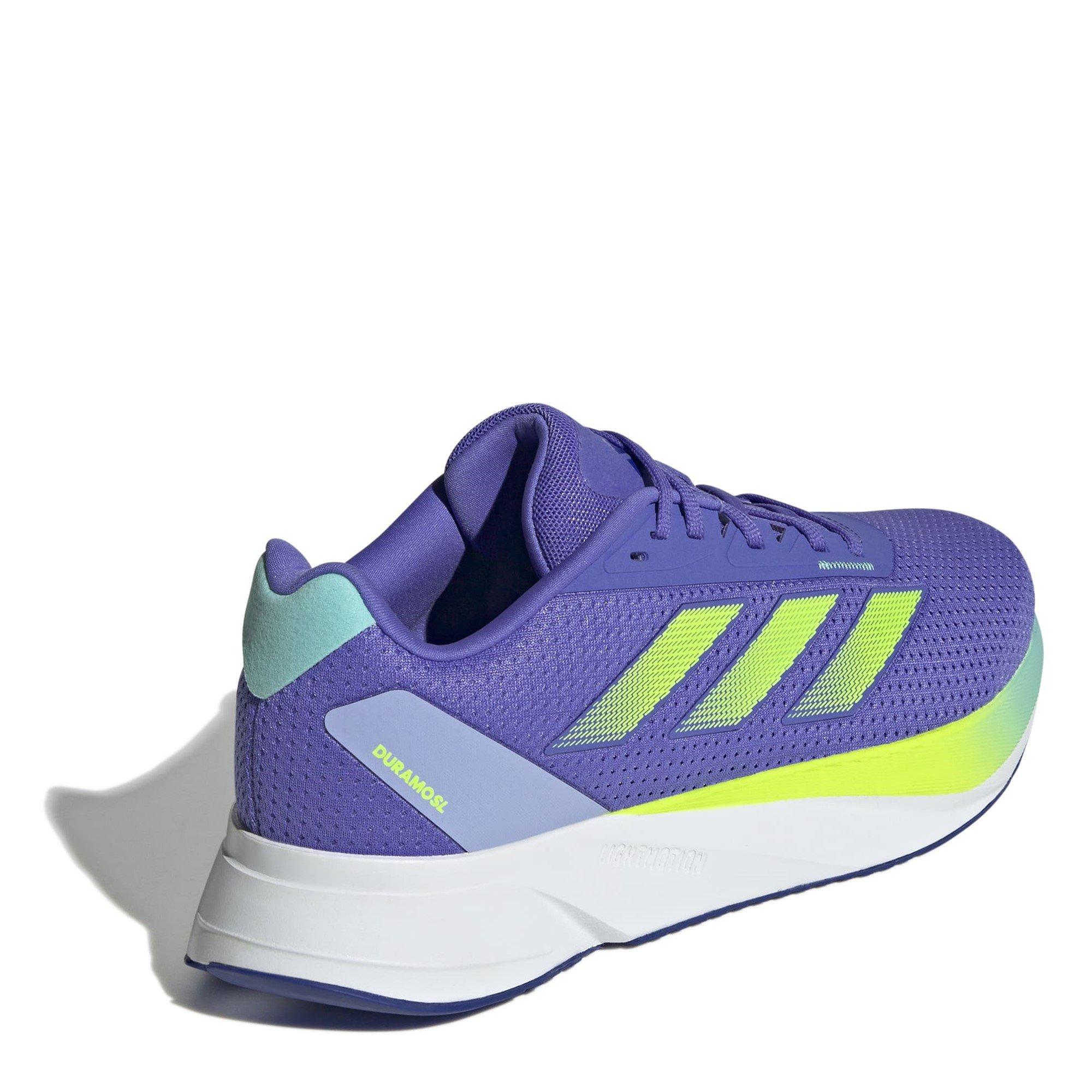 Blue/Lemon/Aqua - adidas - Duramo SL Mens Running Shoes - 5