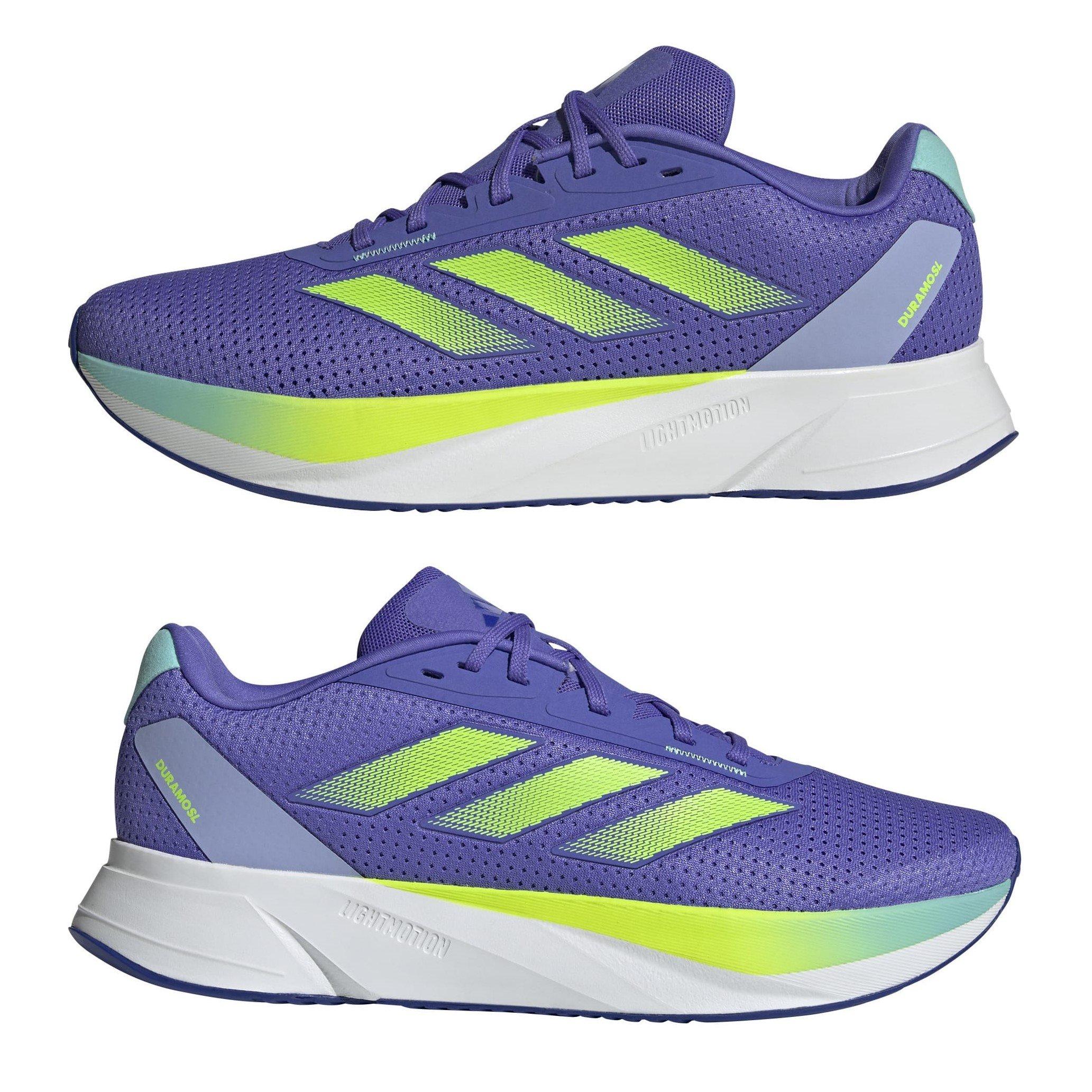 Blue/Lemon/Aqua - adidas - Duramo SL Mens Running Shoes - 10