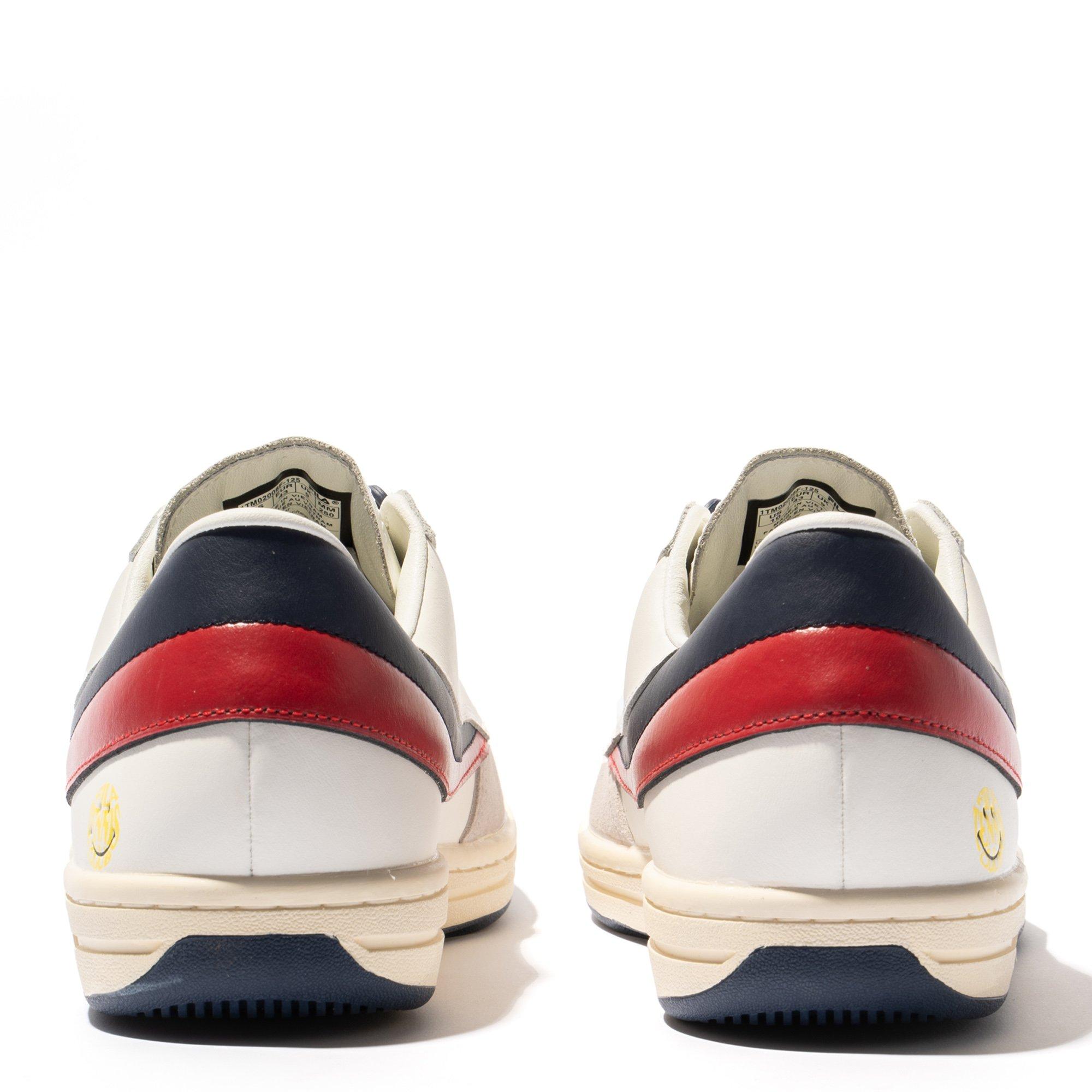 Wht/FilaNvy/Red - Fila - Tennis Club x Smiley Original 1985 Adults Shoes - 4