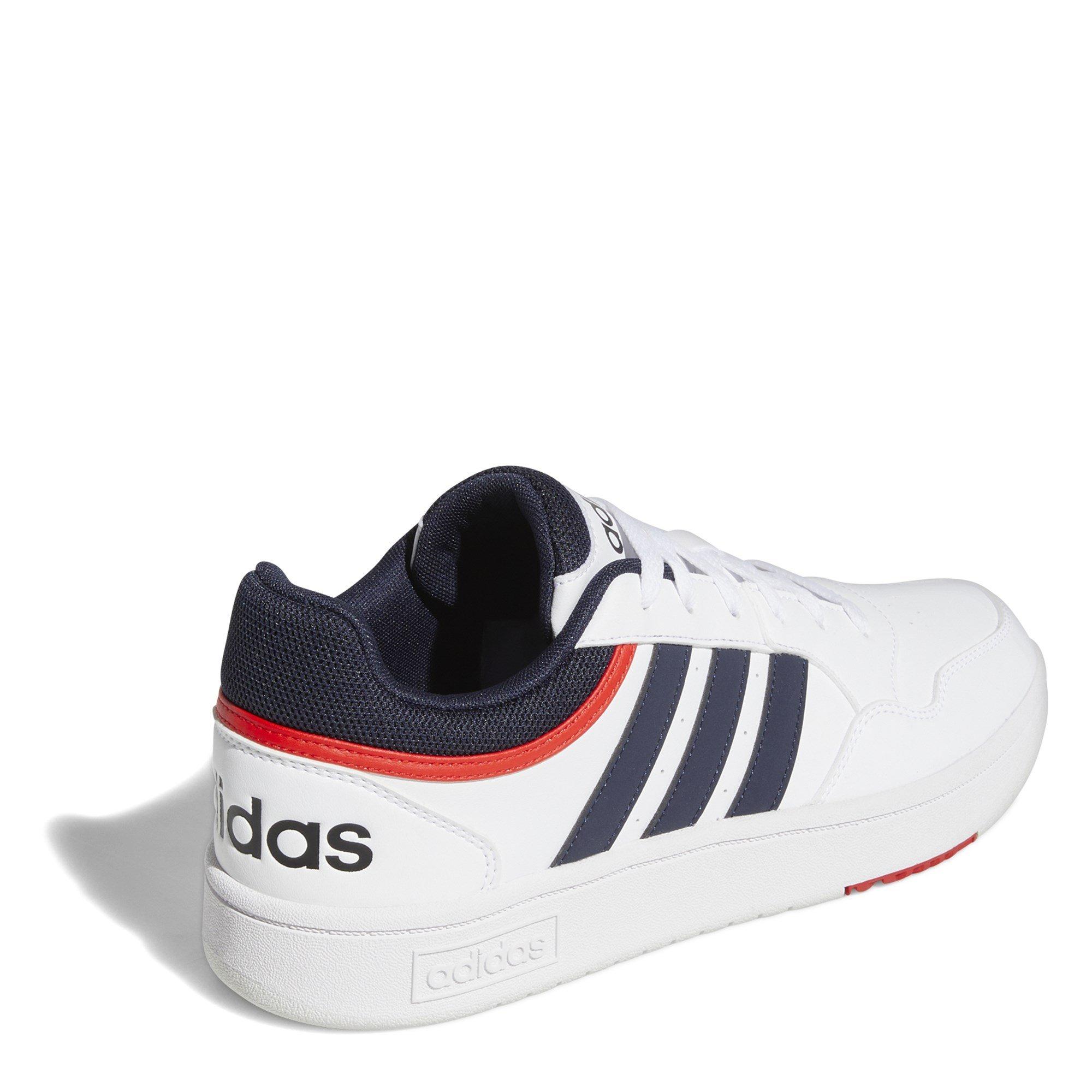 Weiß/Blau/Rot - adidas - Hoops 3.0 Trainers Mens - 4
