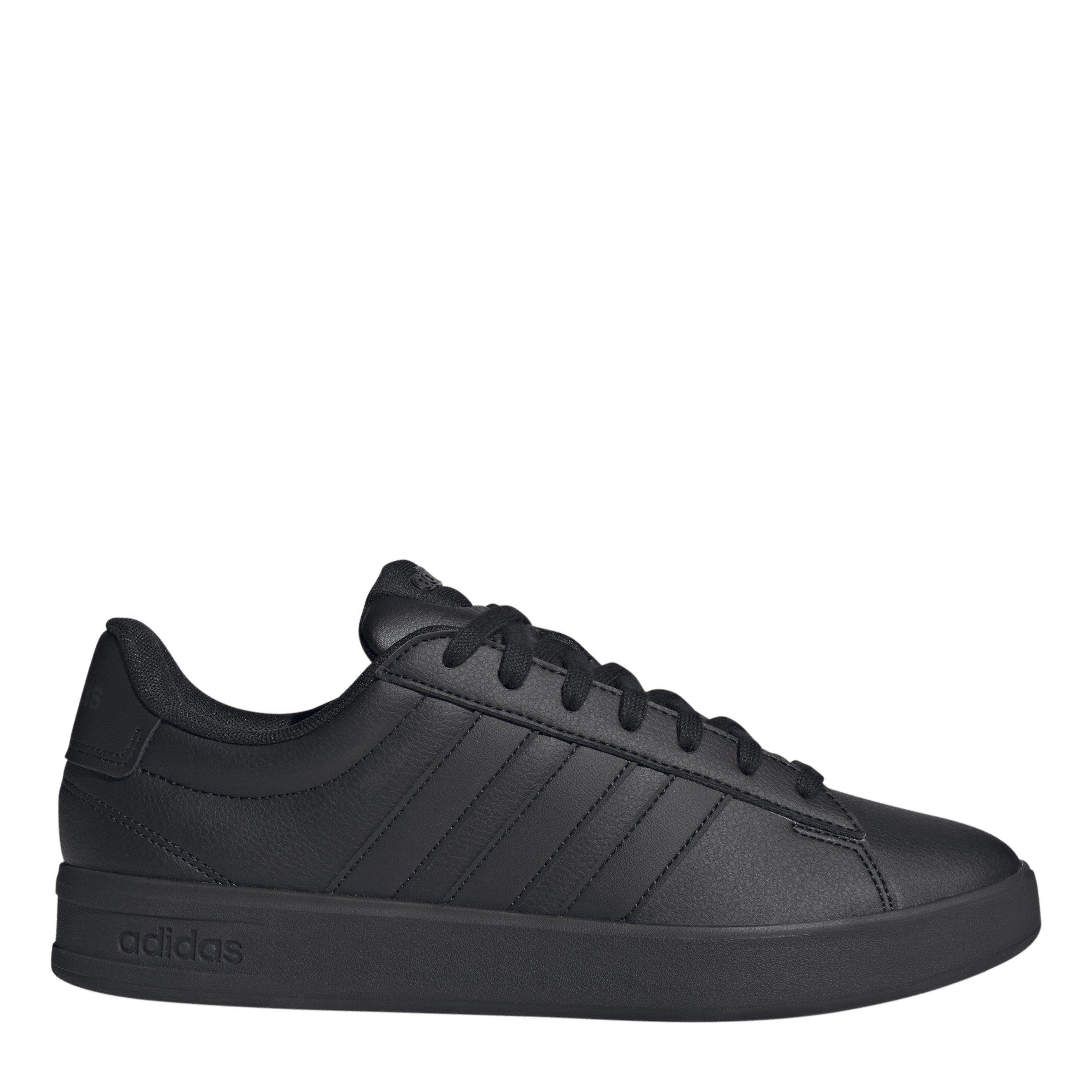 Adidas Men's Grand Court Base 2 Trainers - Triple Black - 9.5 (44)