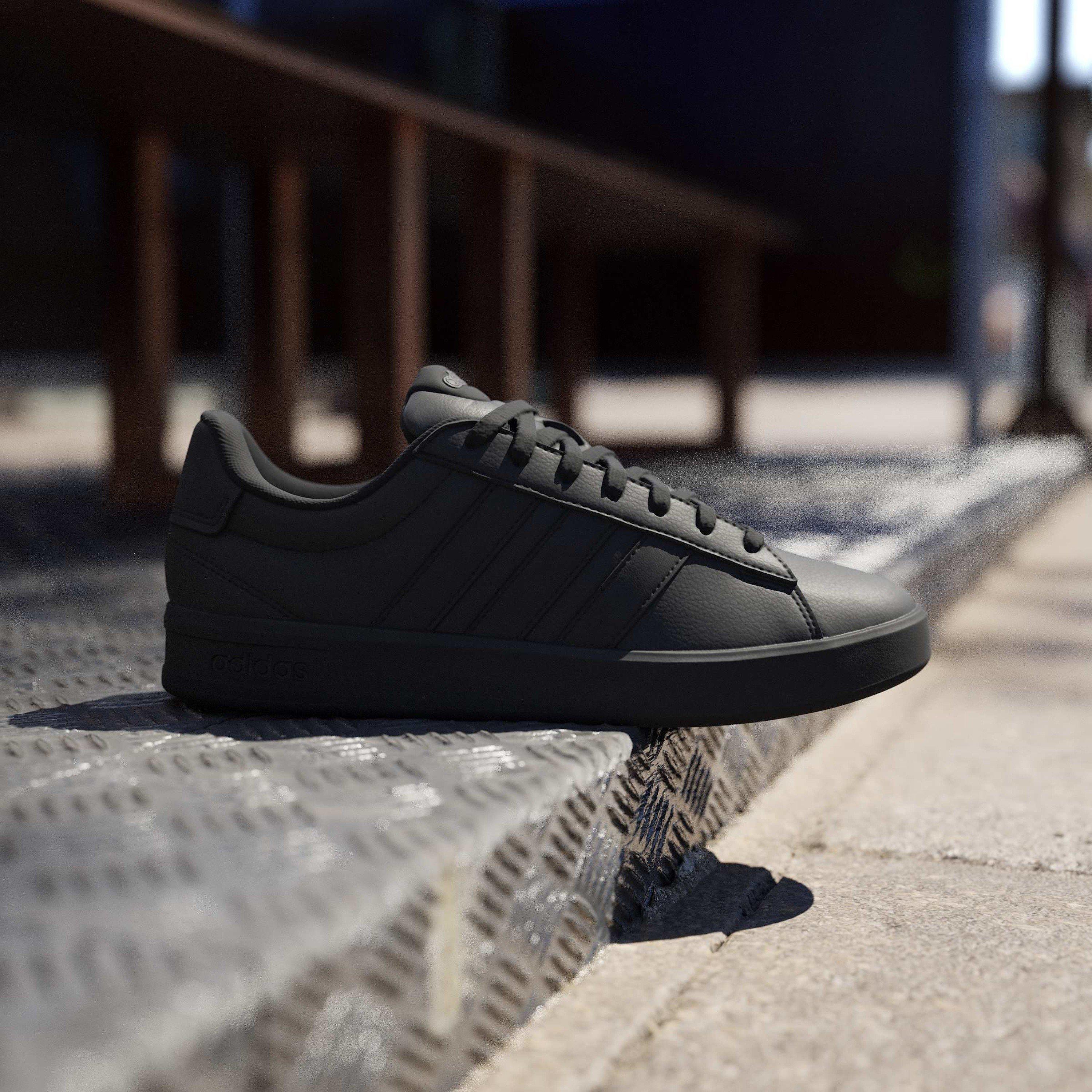 Triple Black - adidas - Grand Court Base 2 Trainers Mens - 10