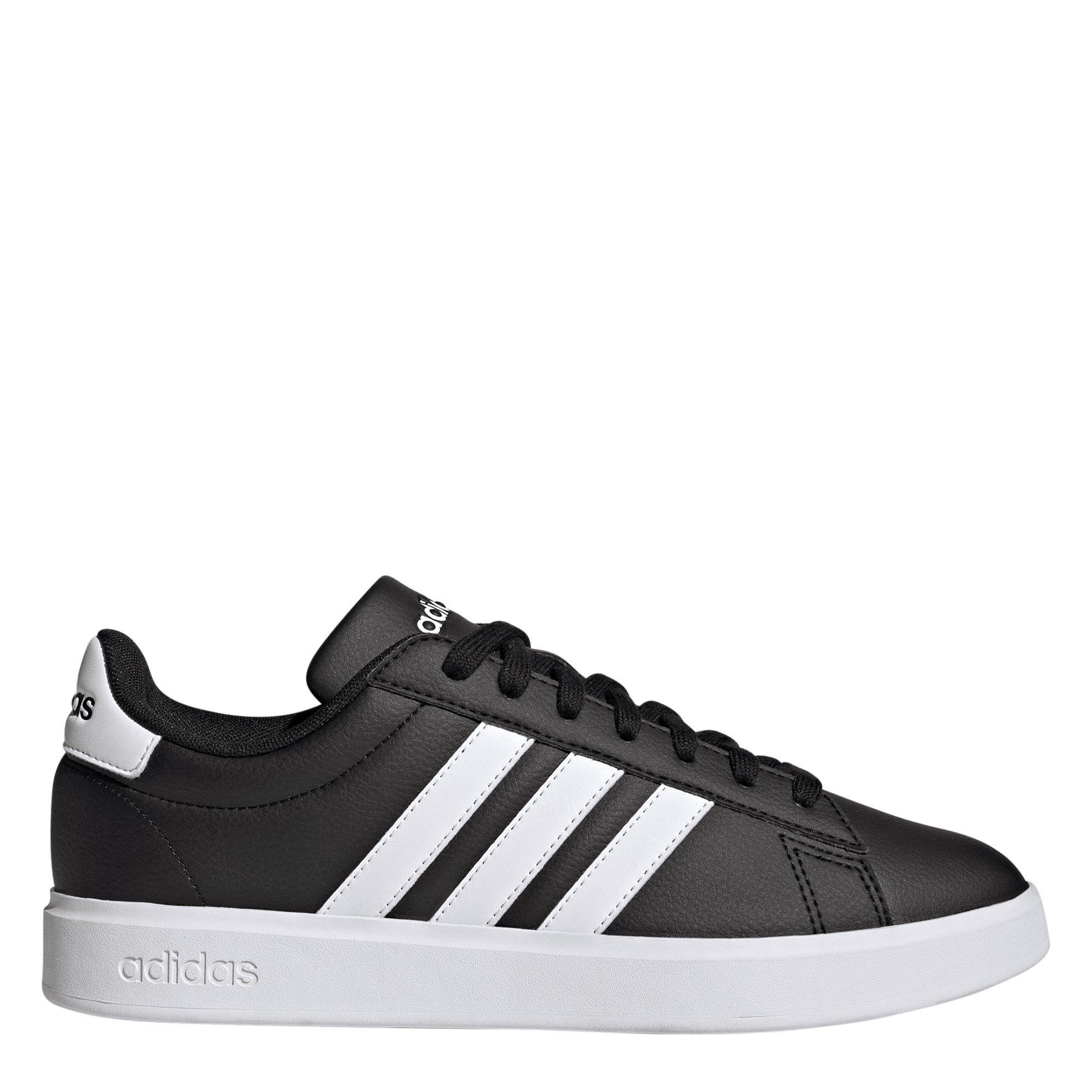 Adidas Men's Grand Court Base 2 Trainers - Black/White - 9 (43.3)